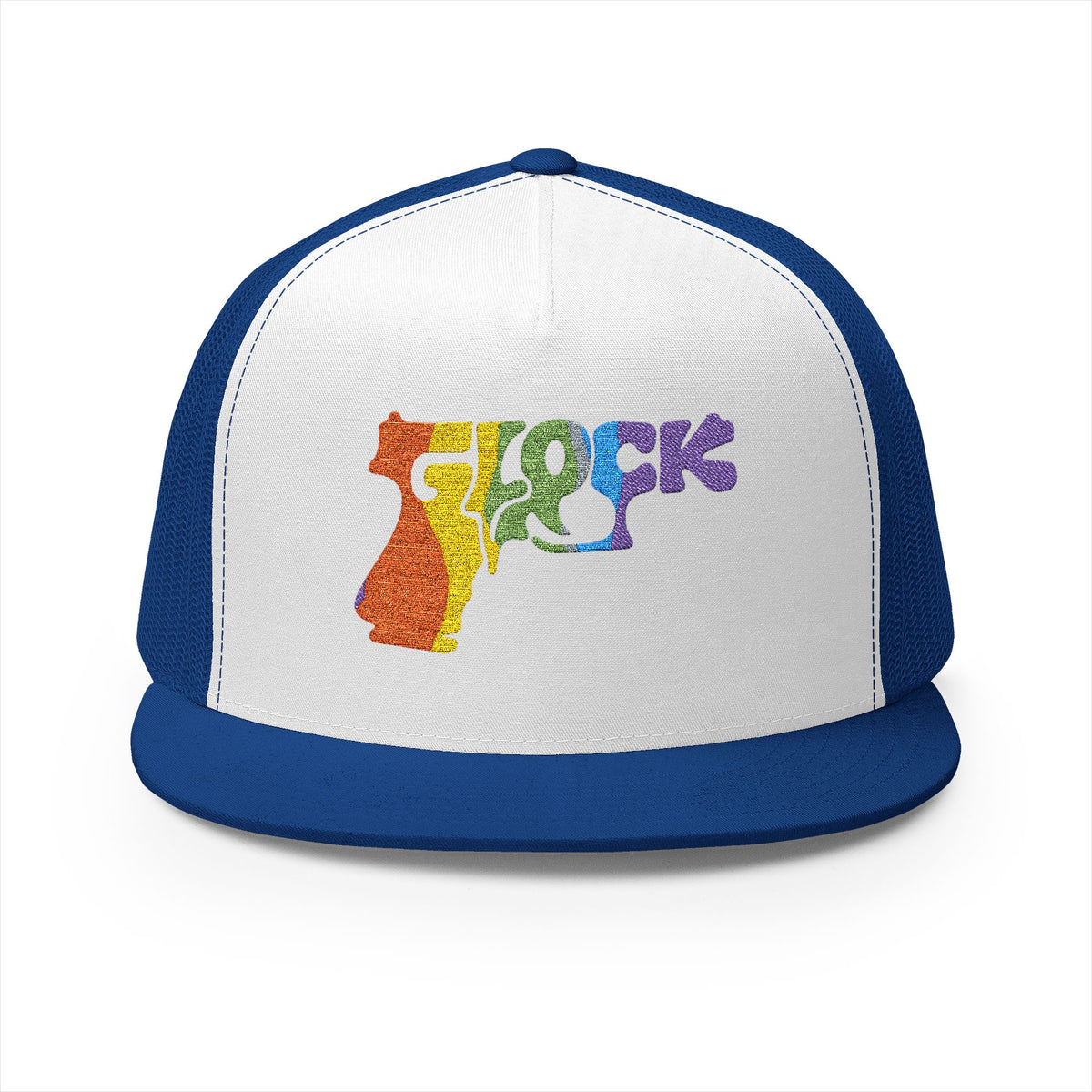5 Panel Trucker Cap-RAINBOW GLOCK LOGO-SCUMMIEBEARZ™️