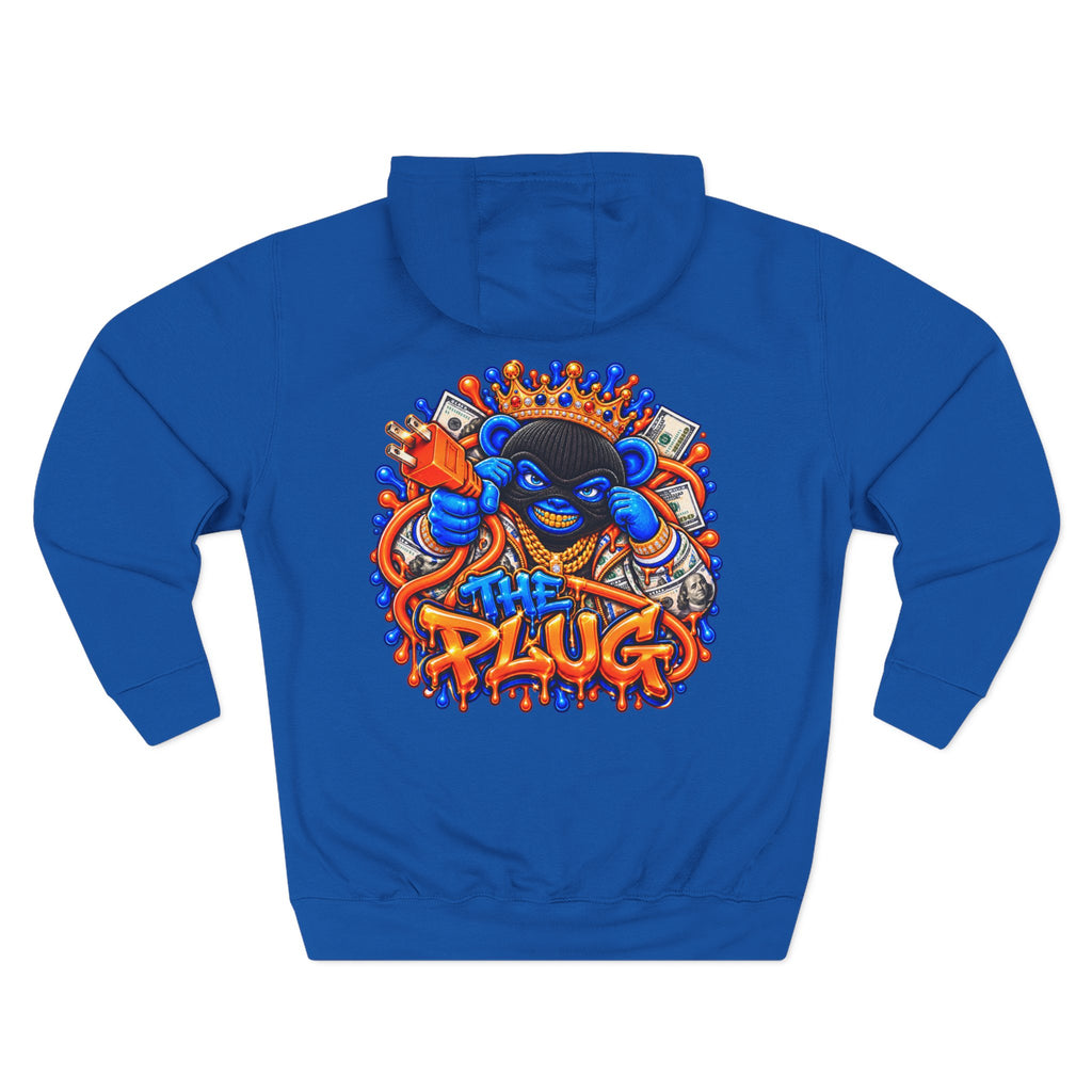 Three-Panel Fleece Hoodie-THE PLUG-SCUMMIEBEARZ™️