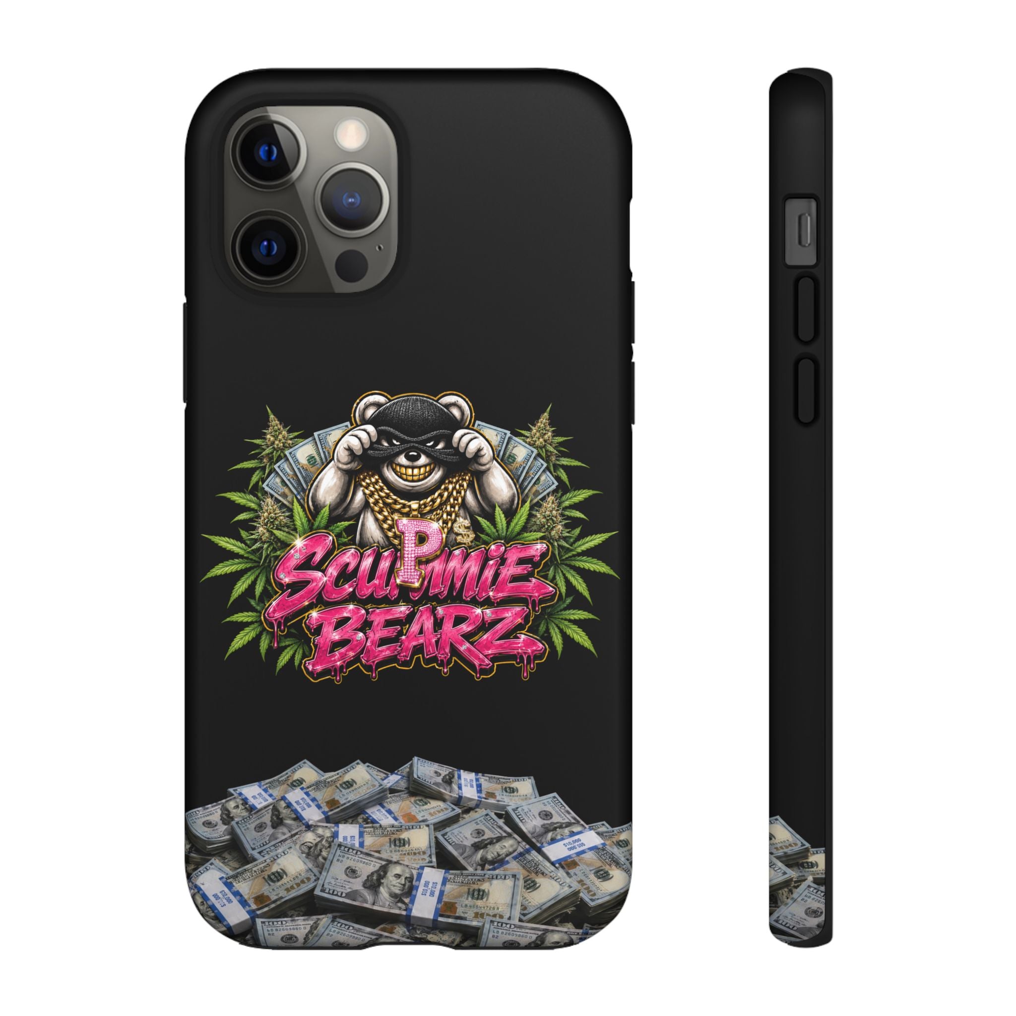 SCUMMIEBEARZ P.M.W. (P***y Money Weed) Logo Tough Cases