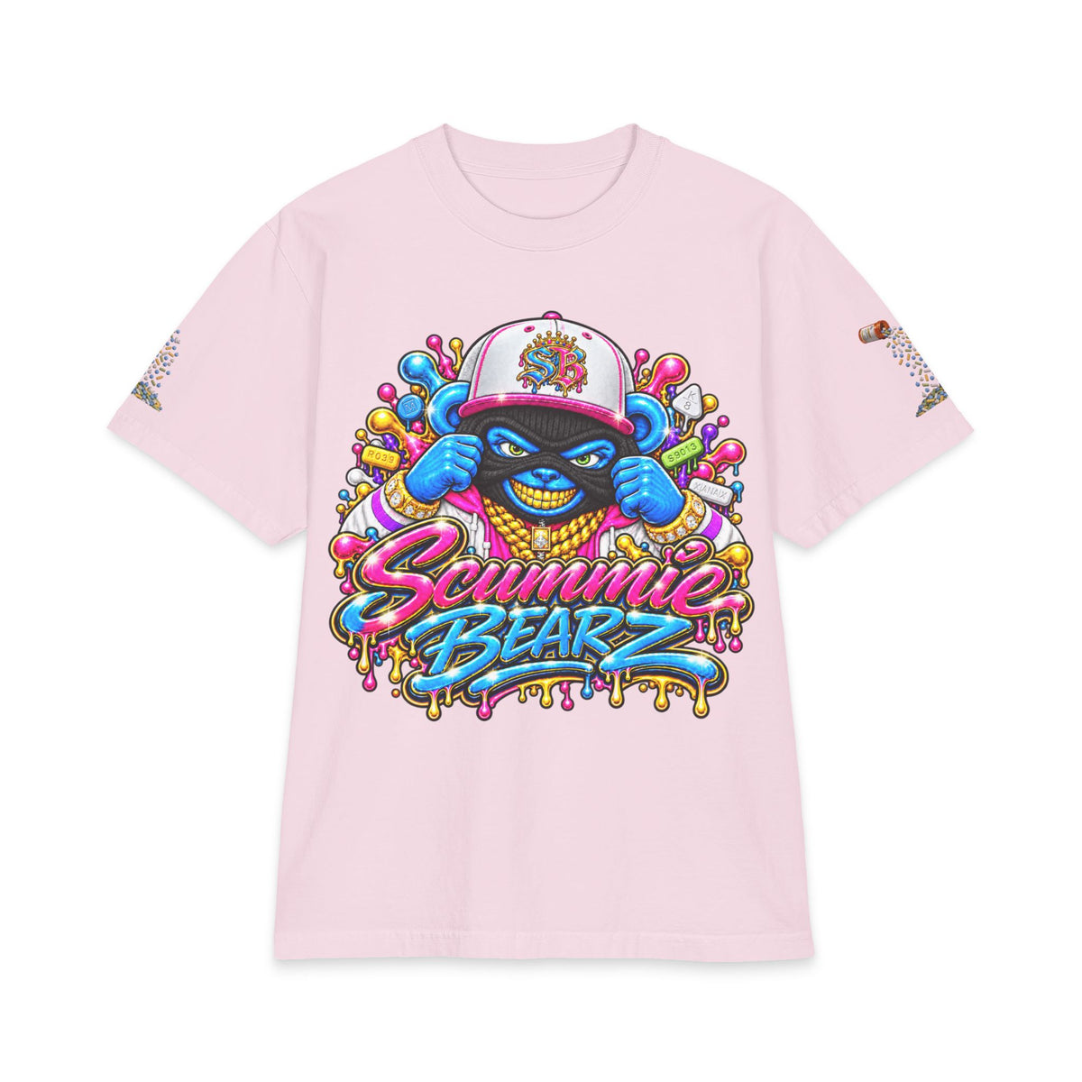 Get Your Mind Right — Multicolor Remix | SCUMMIEBEARZ™ Shaka Wear Heavyweight Tee