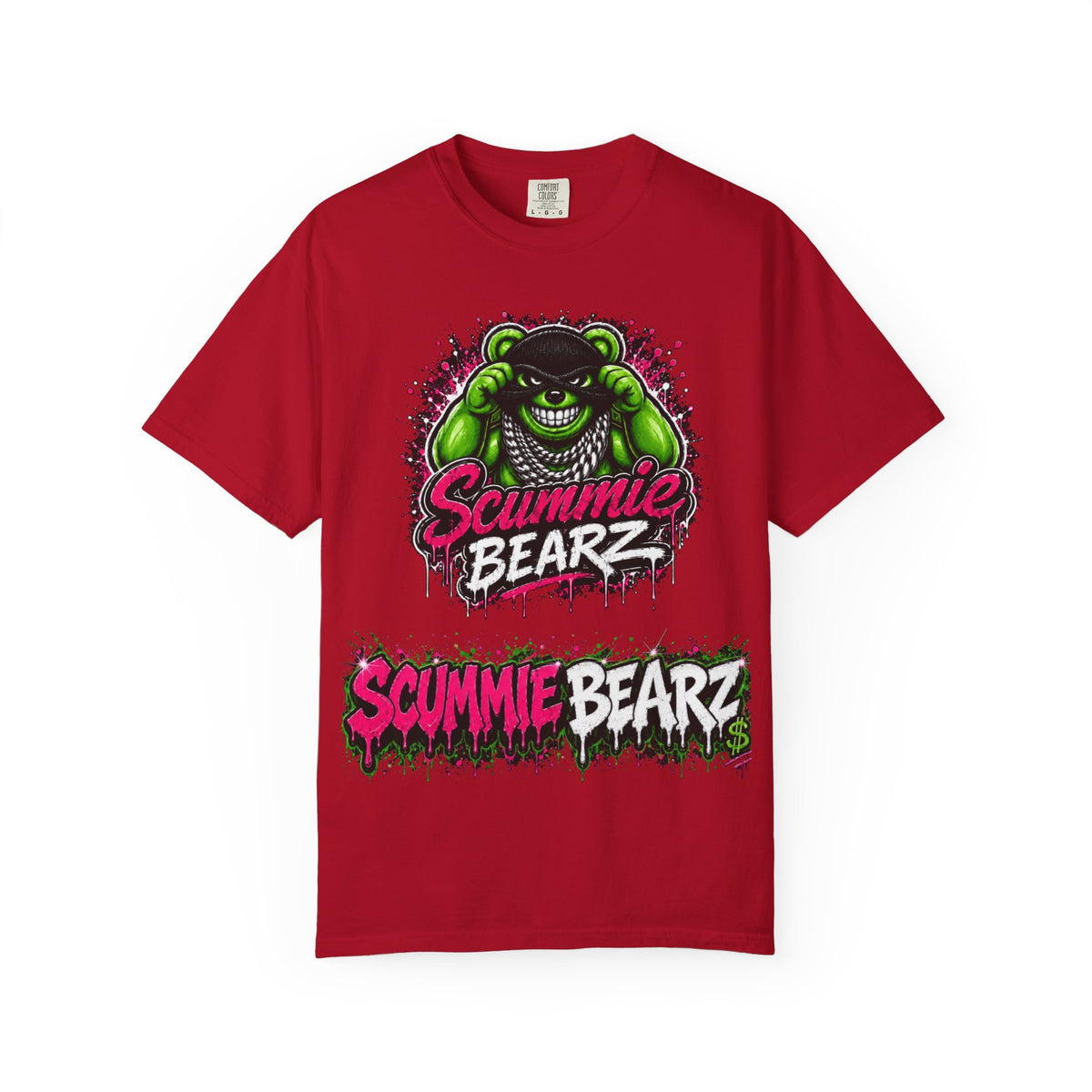 Unisex Garment-Dyed T-shirt-MASK LOGO&RATCHET-SCUMMIEBEARZ™