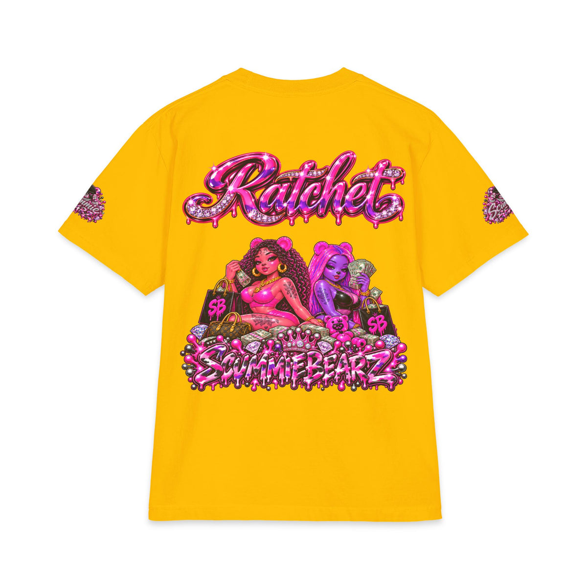 Ratchet — Pink/Purple | SCUMMIEBEARZ™ Shaka Wear Heavyweight Tee