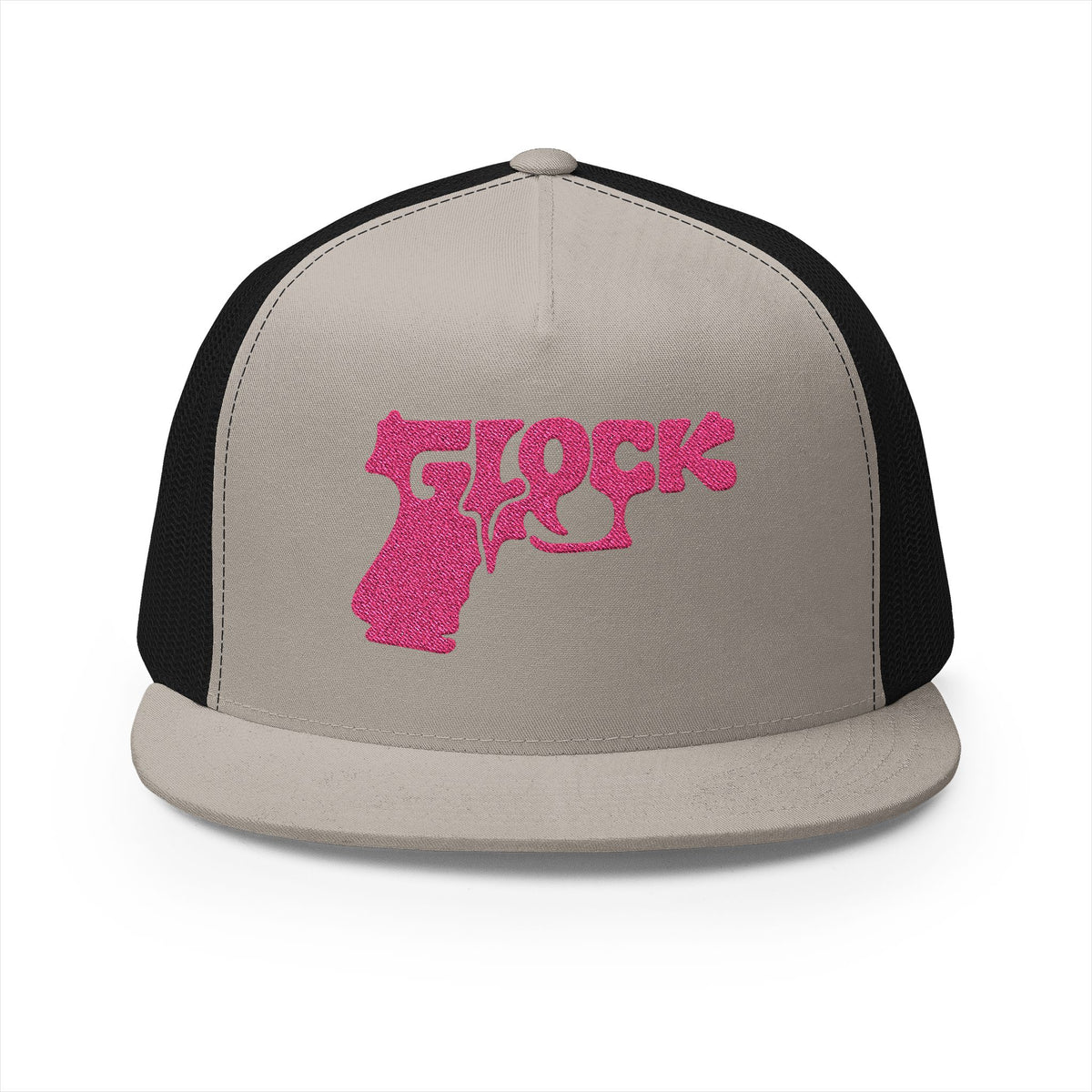 5 Panel Trucker Cap-PINK GLOCK LOGO-SCUMMIEBEARZ™️