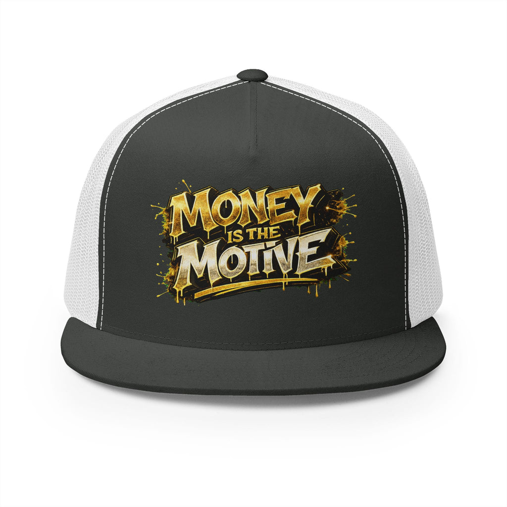 5 Panel Trucker Cap-GOLD MONEY IS THE MOTIVE-SCUMMIEBEARZ™
