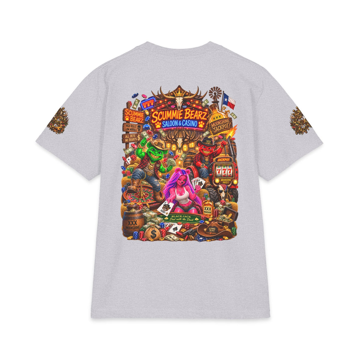 Saloon And Casino | SCUMMIEBEARZ™ Shaka Wear Heavyweight Tee