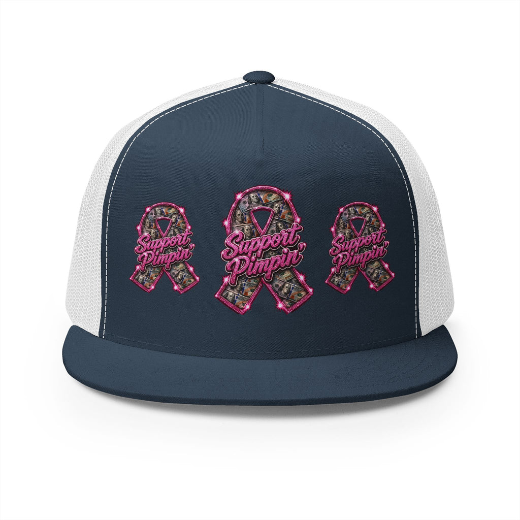 5 Panel Trucker Cap-SUPPORT PIMPIN-SCUMMIEBEARZ™