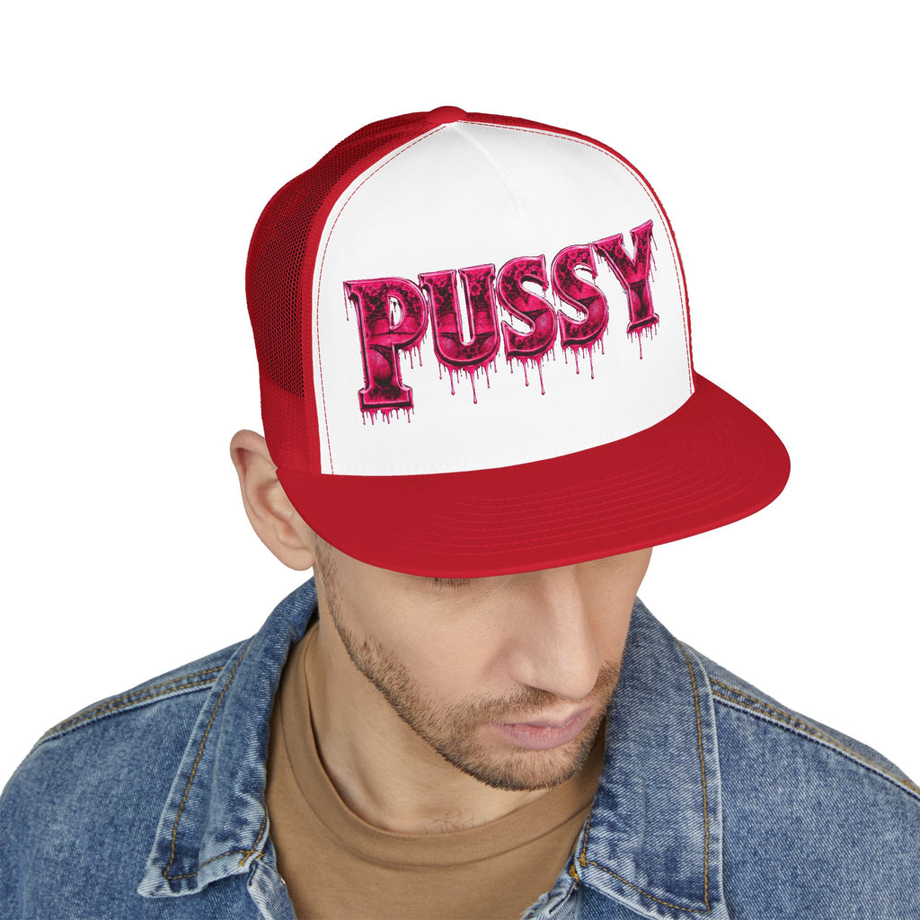 5 Panel Trucker Cap-PINK PU$$Y-SCUMMIEBEARZ™