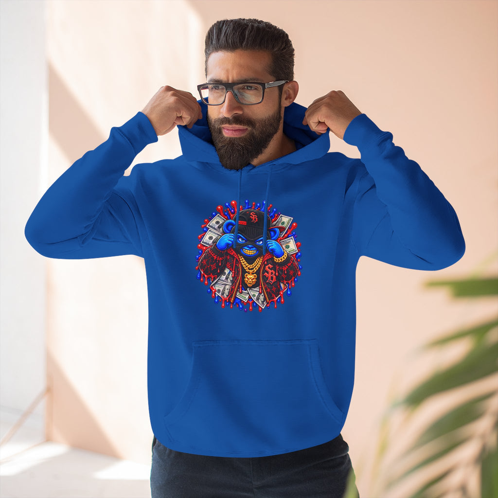 Three-Panel Fleece Hoodie-GET SERVED-SCUMMIEBEARZ™️