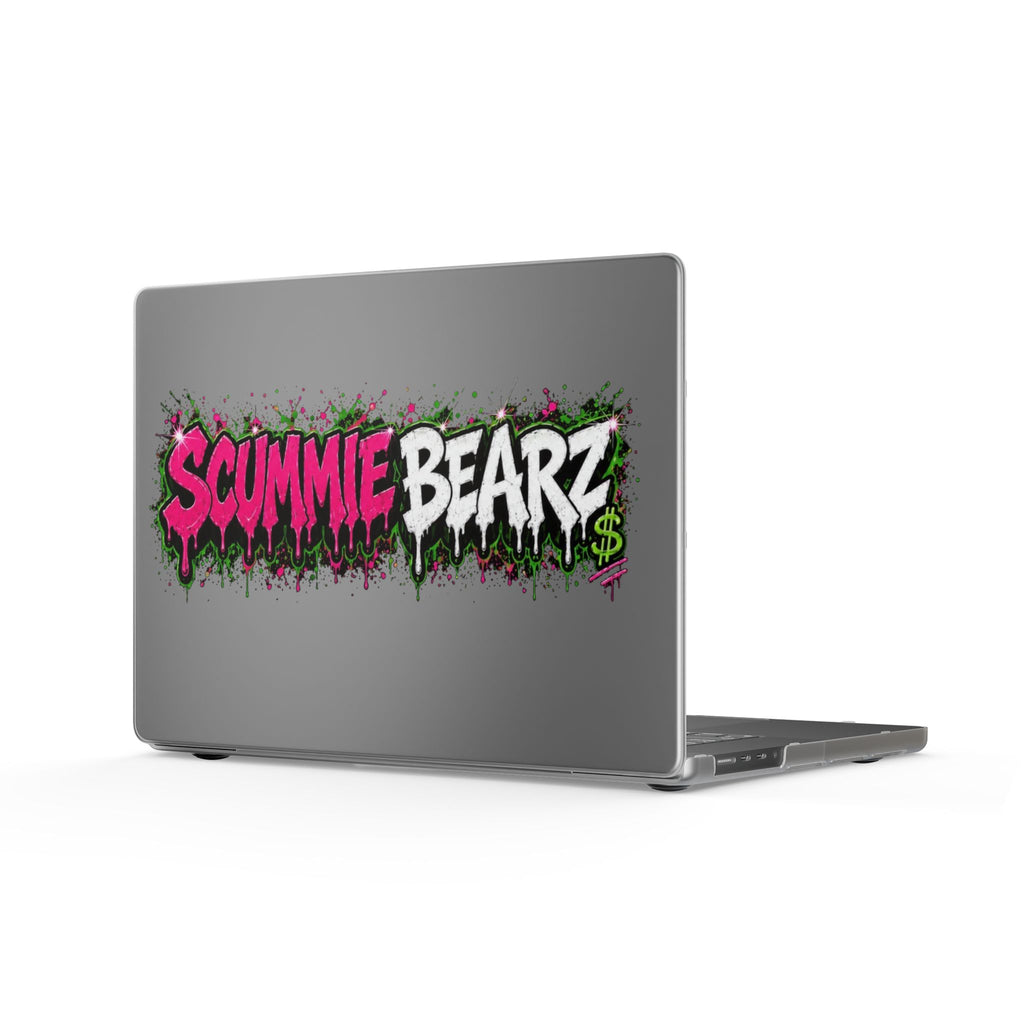 Matte MacBook Cases-PINK/SILVER LOGO-SCUMMIEBEARZ™