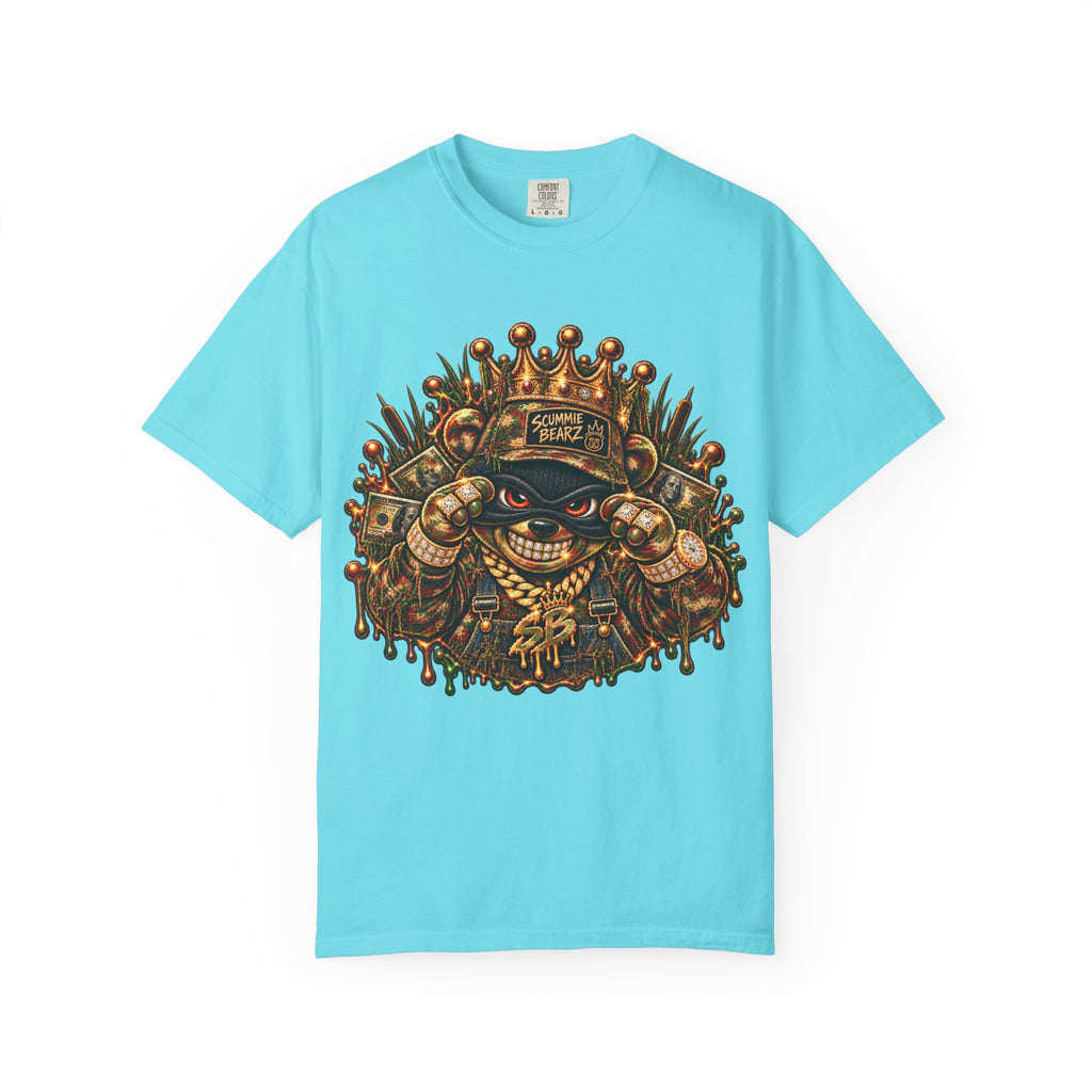 Unisex Garment-Dyed T-shirt-HILLBILLY CAMO GLOCK -SCUMMIEBEARZ™