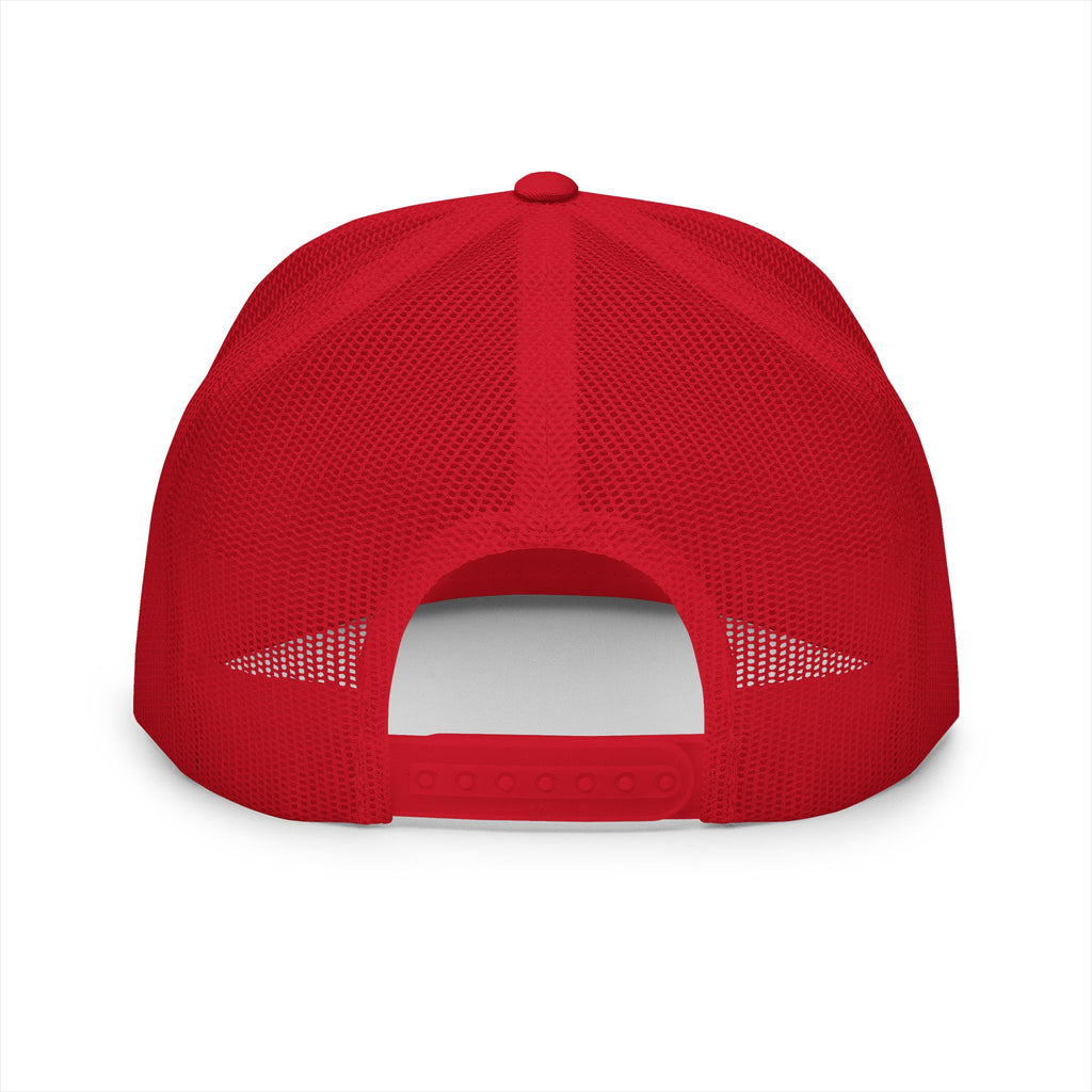 5 Panel Trucker Cap-	RED BLOOD MONEY MASK LOGO-SCUMMIEBEARZ™