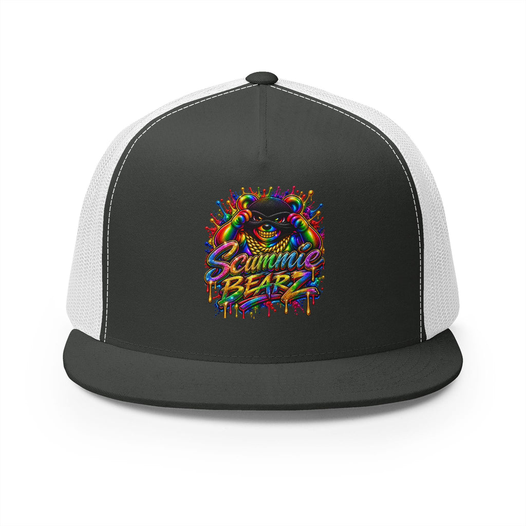 5 Panel Trucker Cap-RAINBOW MASK LOGO-SCUMMIEBEARZ™