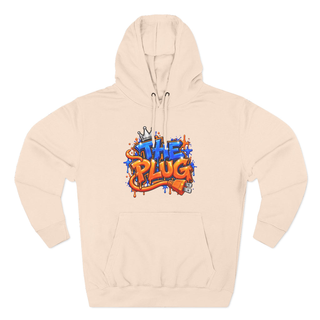 Three-Panel Fleece Hoodie-THE PLUG-SCUMMIEBEARZ™️