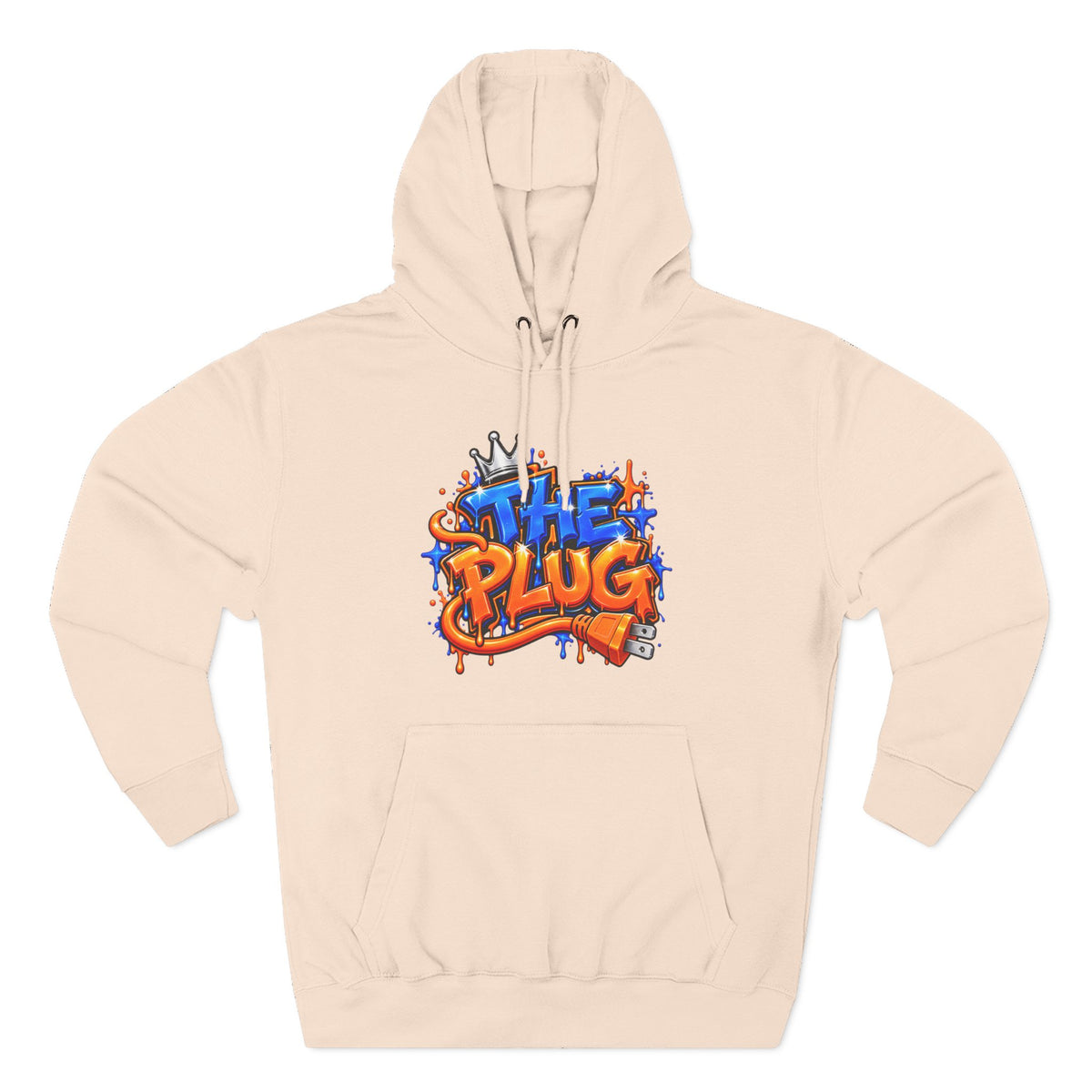 Three-Panel Fleece Hoodie-THE PLUG-SCUMMIEBEARZ™️