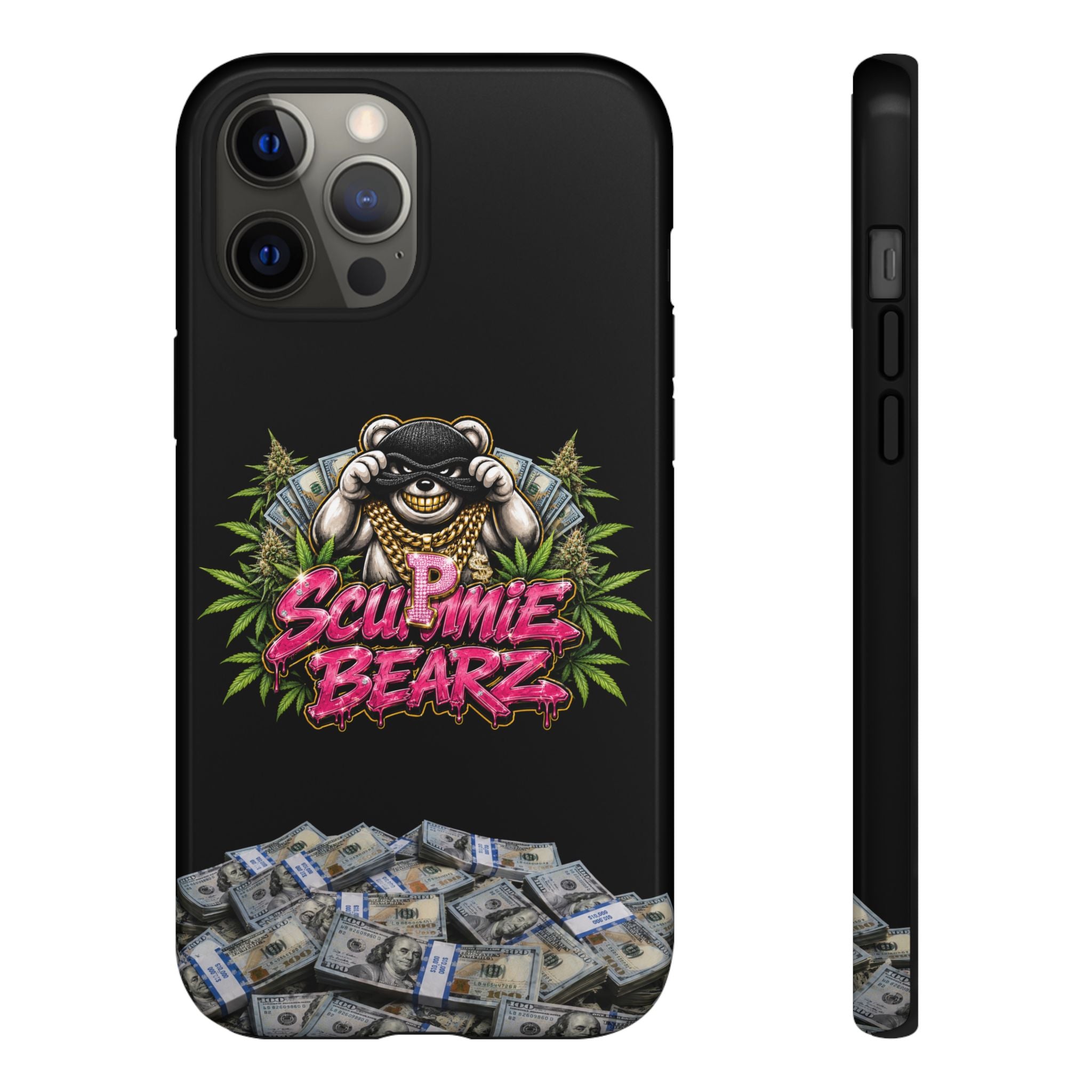 SCUMMIEBEARZ P.M.W. (P***y Money Weed) Logo Tough Cases
