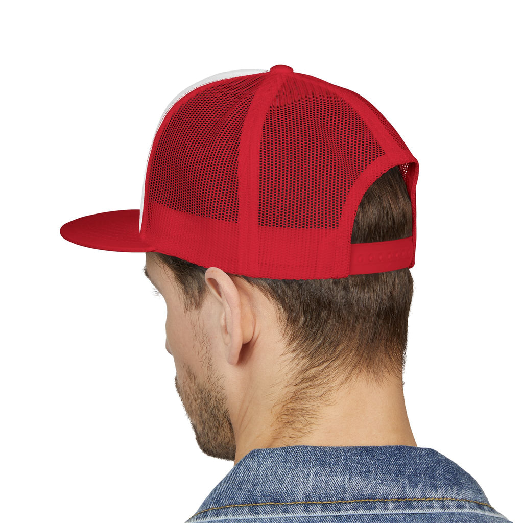 5 Panel Trucker Cap-	RED BLOOD MONEY MASK LOGO-SCUMMIEBEARZ™