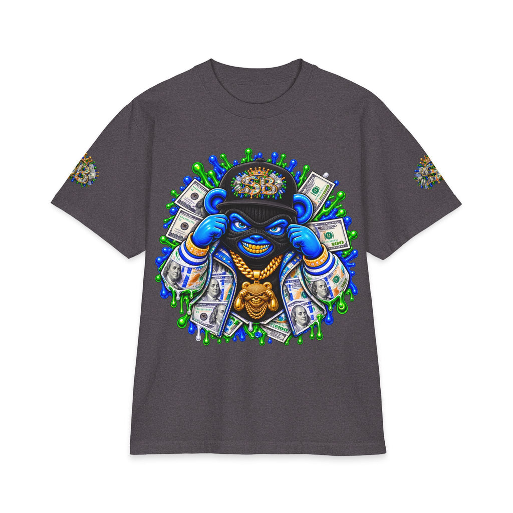 Money, Hungry Green Remix | SCUMMIEBEARZ™ Shaka Wear Heavyweight Tee