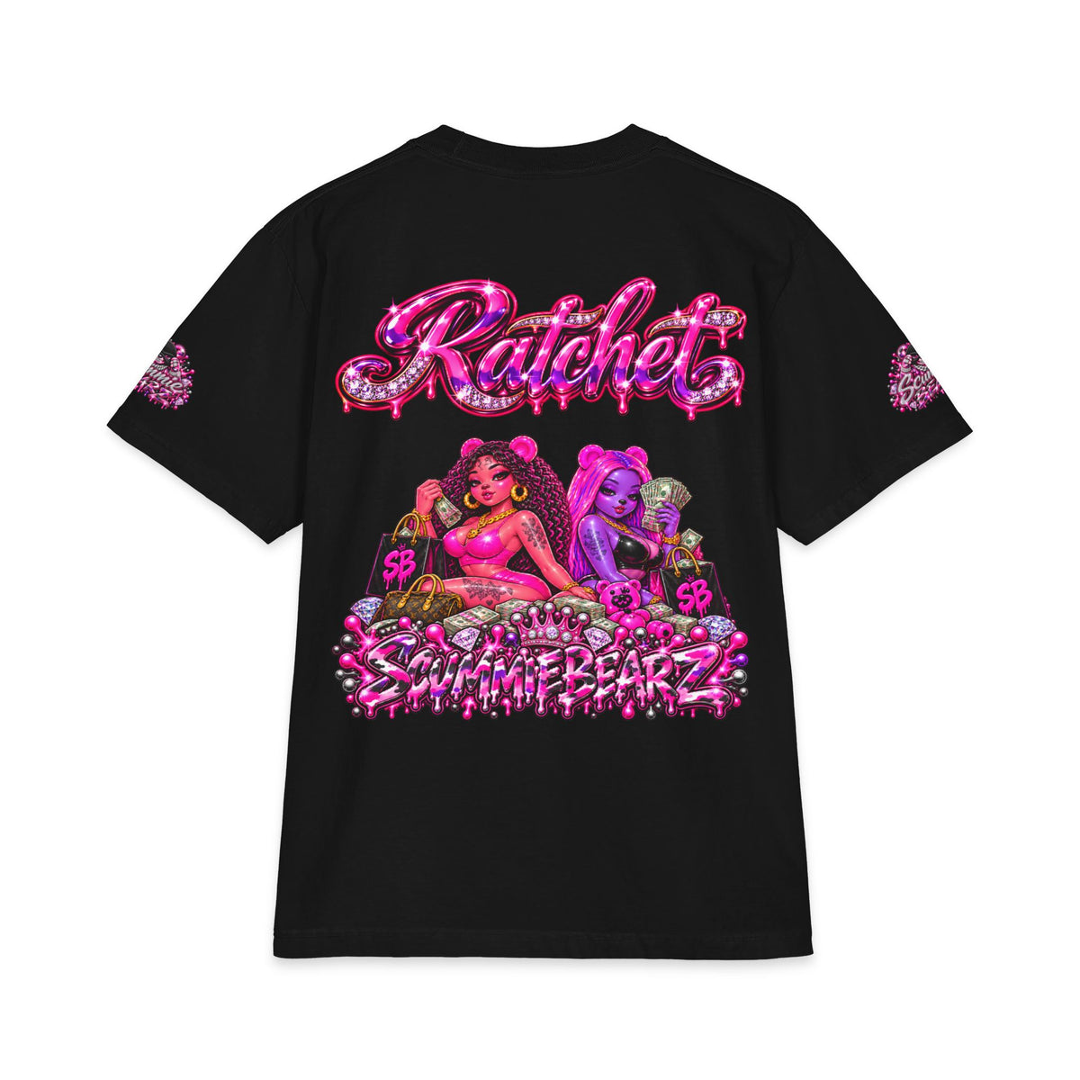 Ratchet — Pink/Purple | SCUMMIEBEARZ™ Shaka Wear Heavyweight Tee