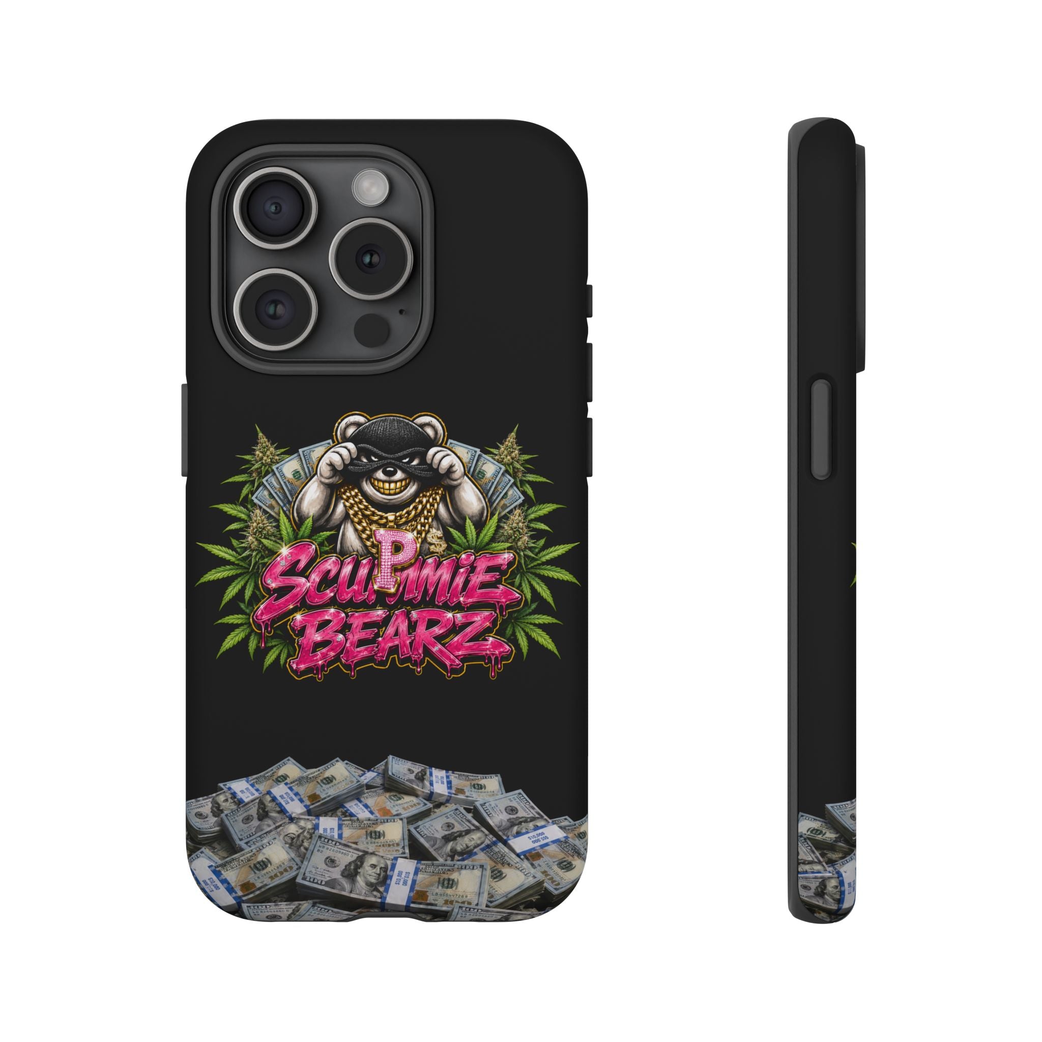 SCUMMIEBEARZ P.M.W. (P***y Money Weed) Logo Tough Cases