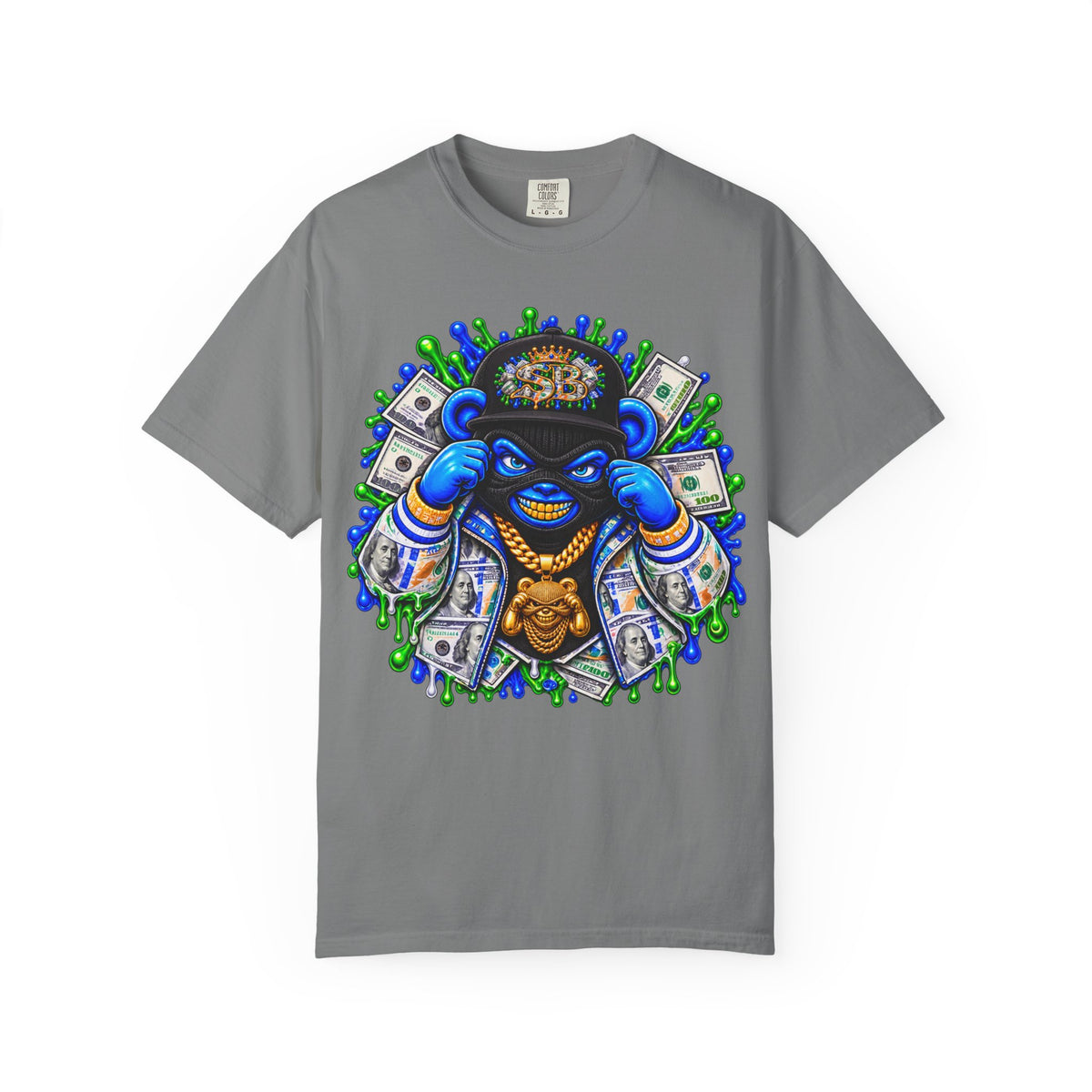 Unisex Garment-Dyed T-shirt-DAT MONEY KEEP 📞ME-SCUMMIEBEARZ™️