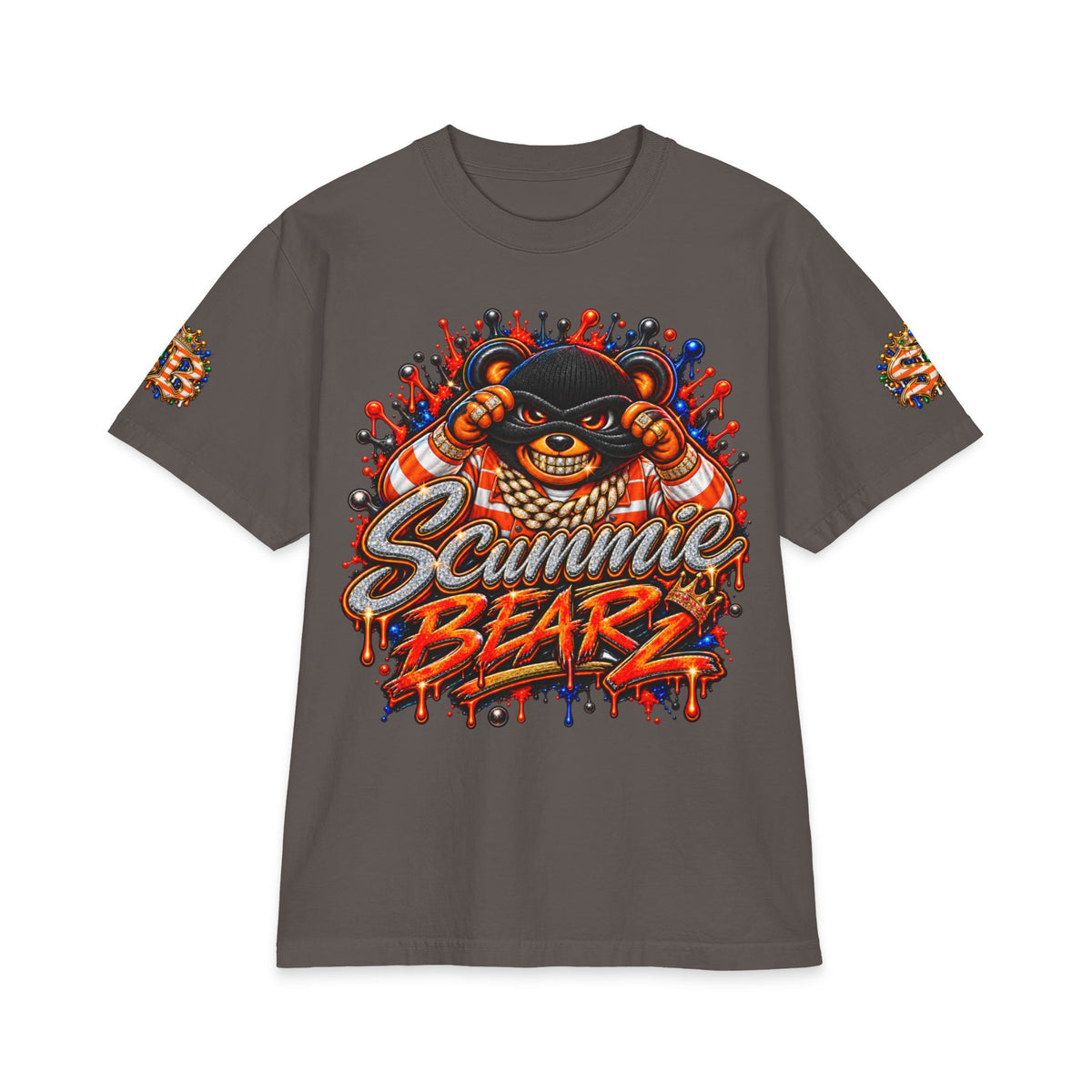Stress Box — Alternate Logo Layout | SCUMMIEBEARZ™ Shaka Wear Heavyweight Tee