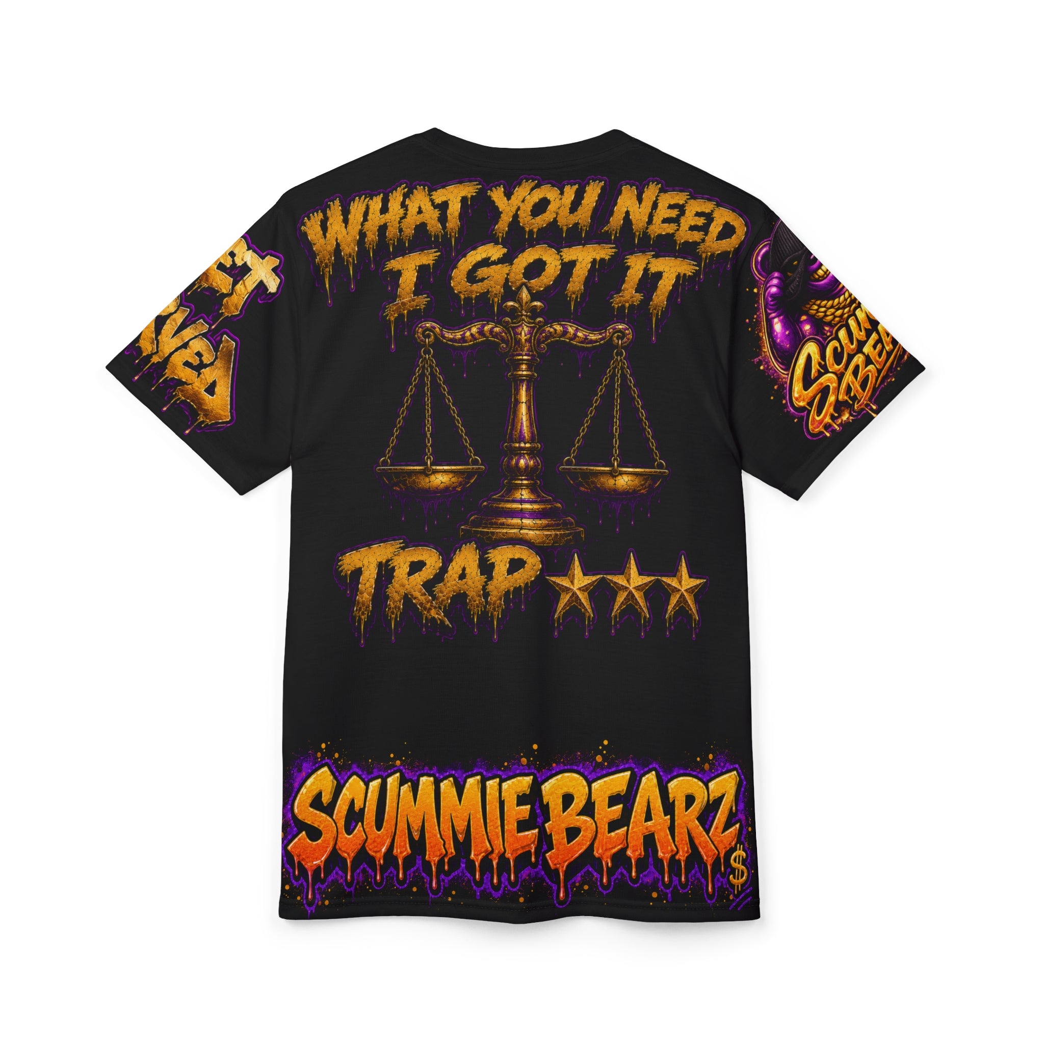 SCUMMIE BEARZ   GET SEVERED - WHAT YOU NEED  Unisex Men's Streetwear AOP Tee