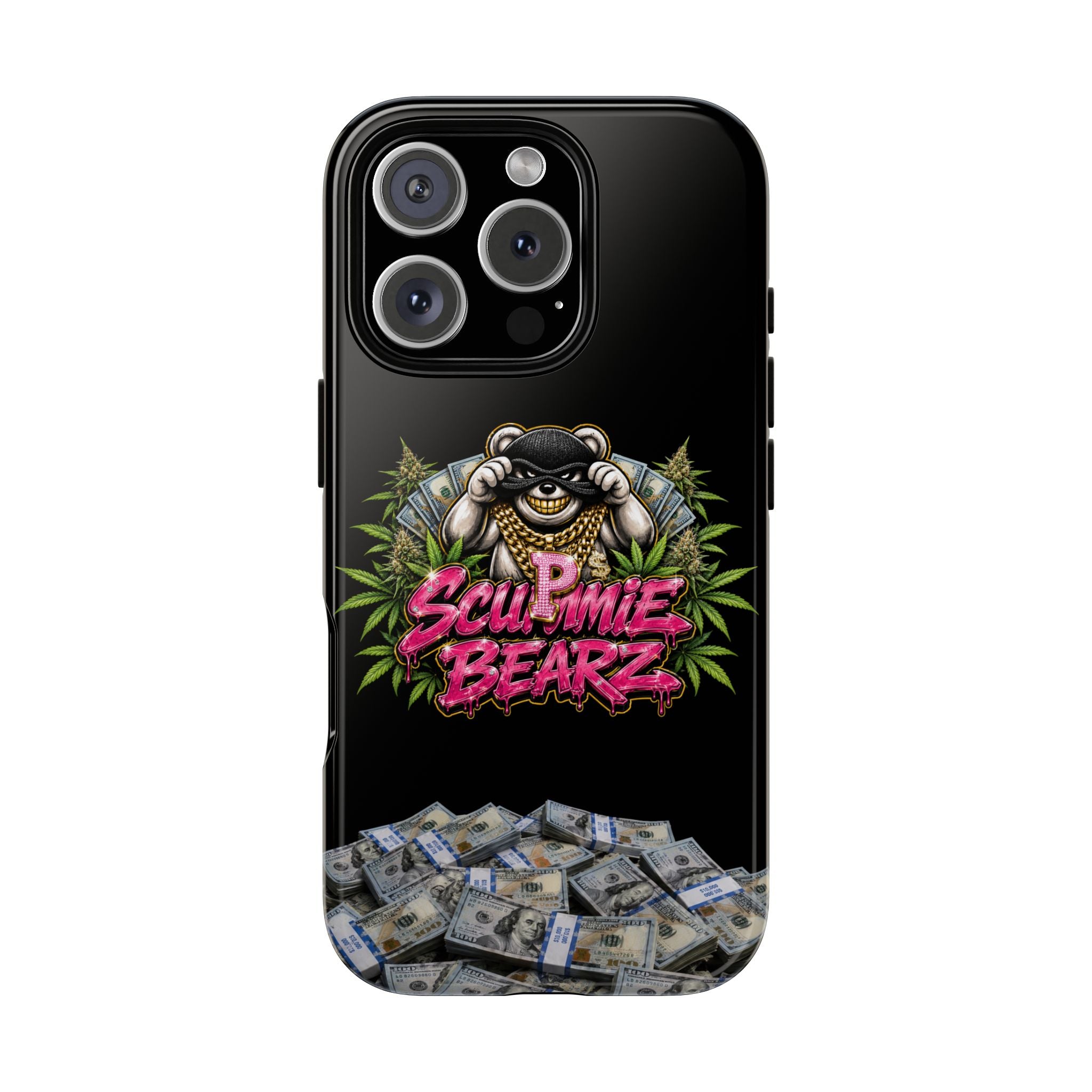 SCUMMIEBEARZ P.M.W. (P***y Money Weed) Logo Tough Cases