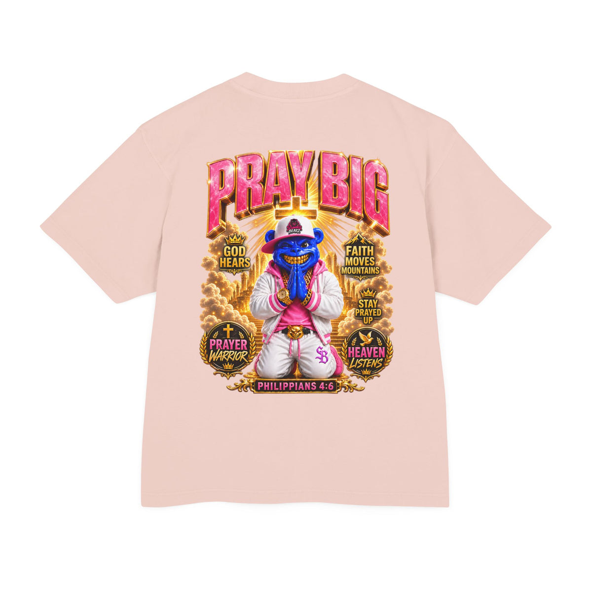Unisex Urban Heavy Tee PRAY BIG™ | CHRISTIAN STREETWEAR TEE-SCUMMIEBEARZ™️