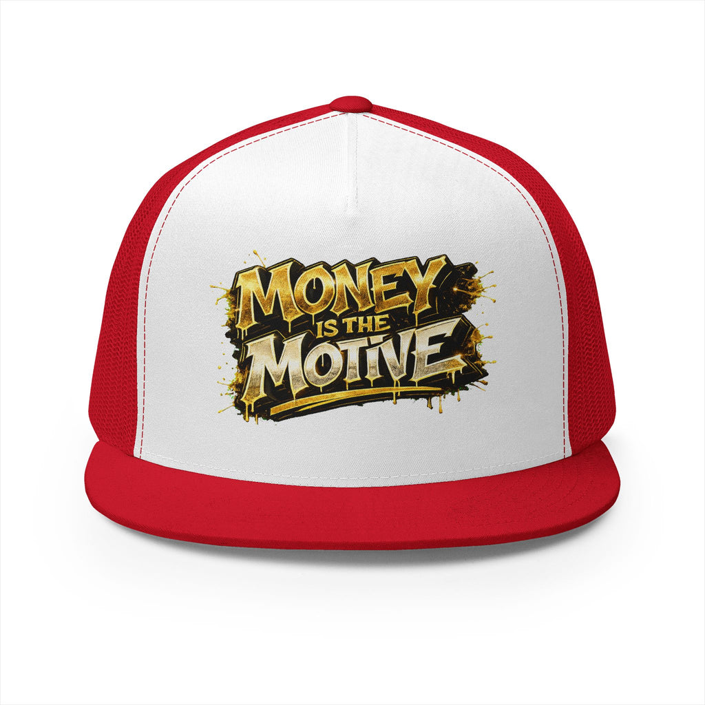 5 Panel Trucker Cap-GOLD MONEY IS THE MOTIVE-SCUMMIEBEARZ™