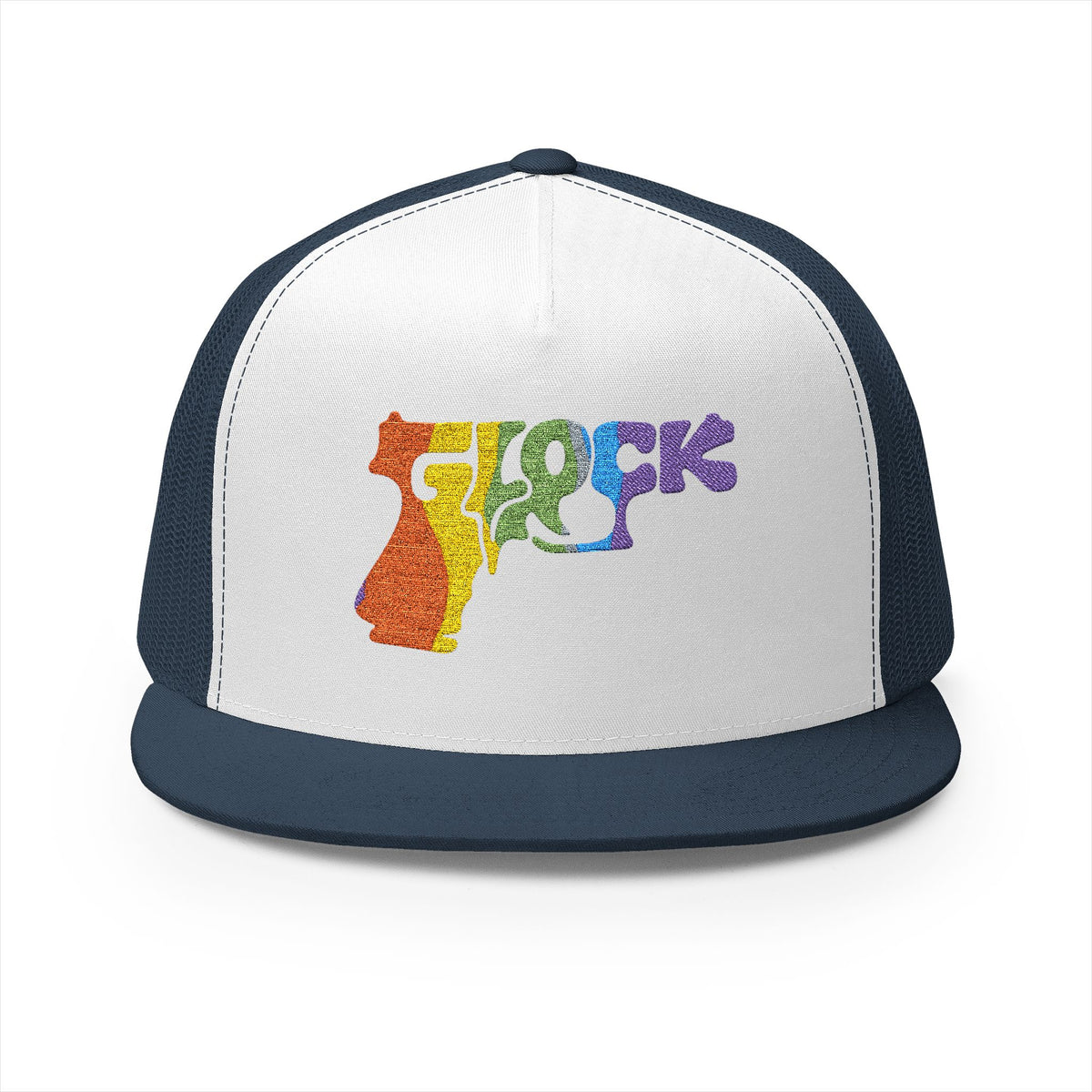 5 Panel Trucker Cap-RAINBOW GLOCK LOGO-SCUMMIEBEARZ™️