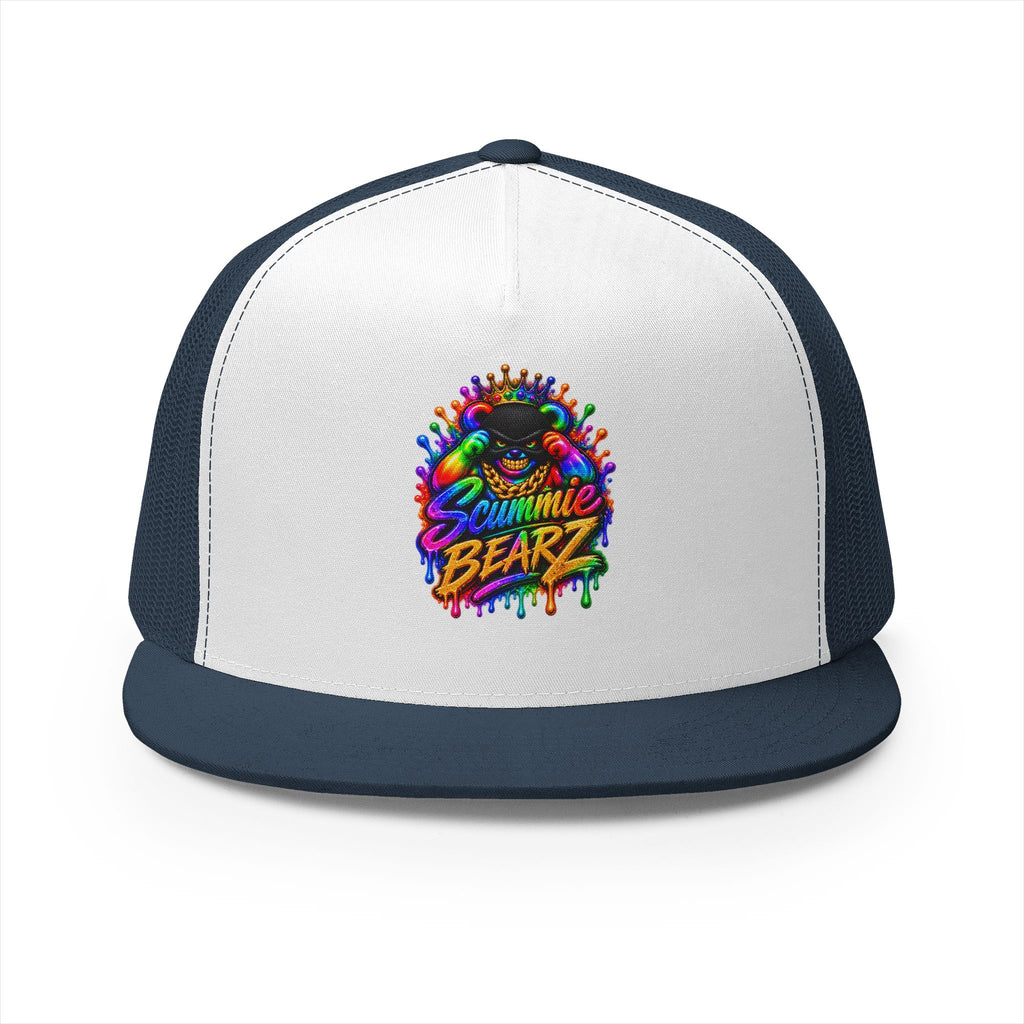 5 Panel Trucker Cap-RAINBOW MASK LOGO-SCUMMIEBEARZ™