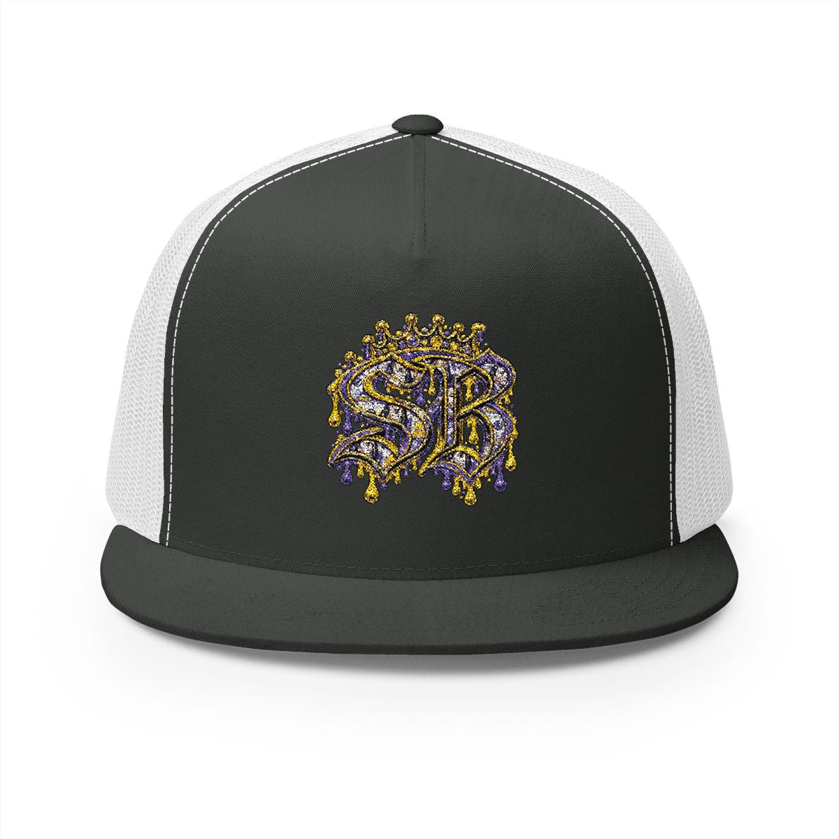 5 Panel Trucker Cap-BLUE AND YELLOW SB LOGO-SCUMMIEBEARZ™️