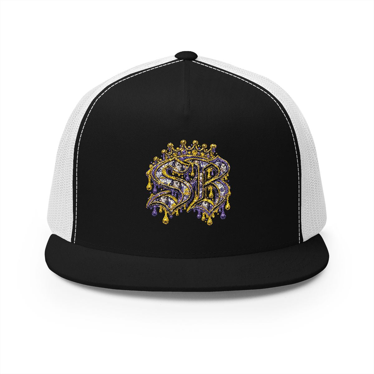 5 Panel Trucker Cap-BLUE AND YELLOW SB LOGO-SCUMMIEBEARZ™️