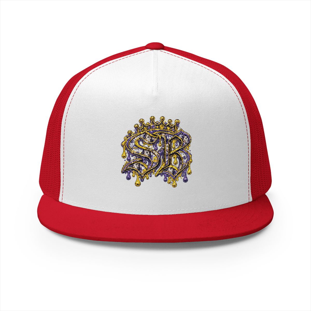 5 Panel Trucker Cap-BLUE AND YELLOW SB LOGO-SCUMMIEBEARZ™️