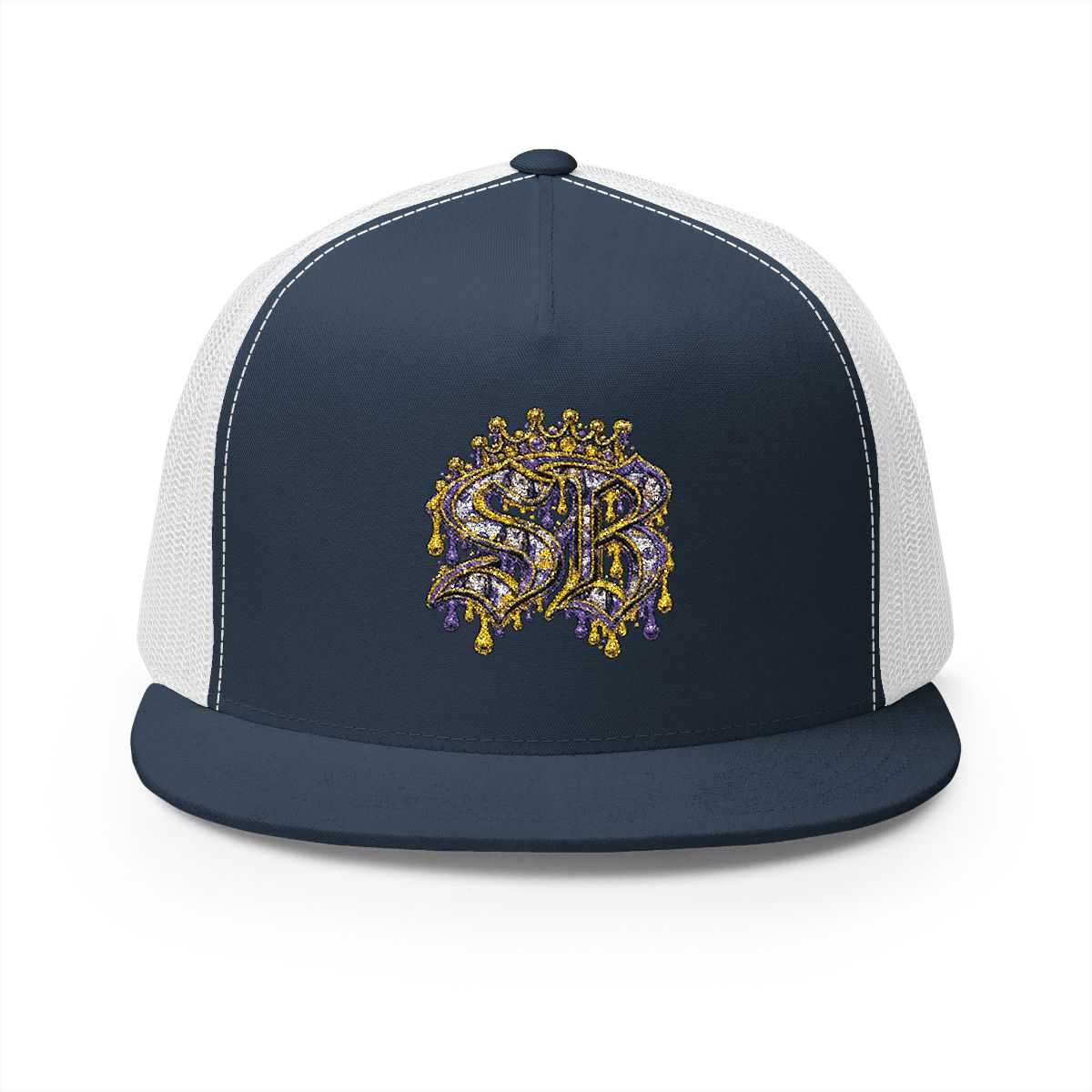 5 Panel Trucker Cap-BLUE AND YELLOW SB LOGO-SCUMMIEBEARZ™️