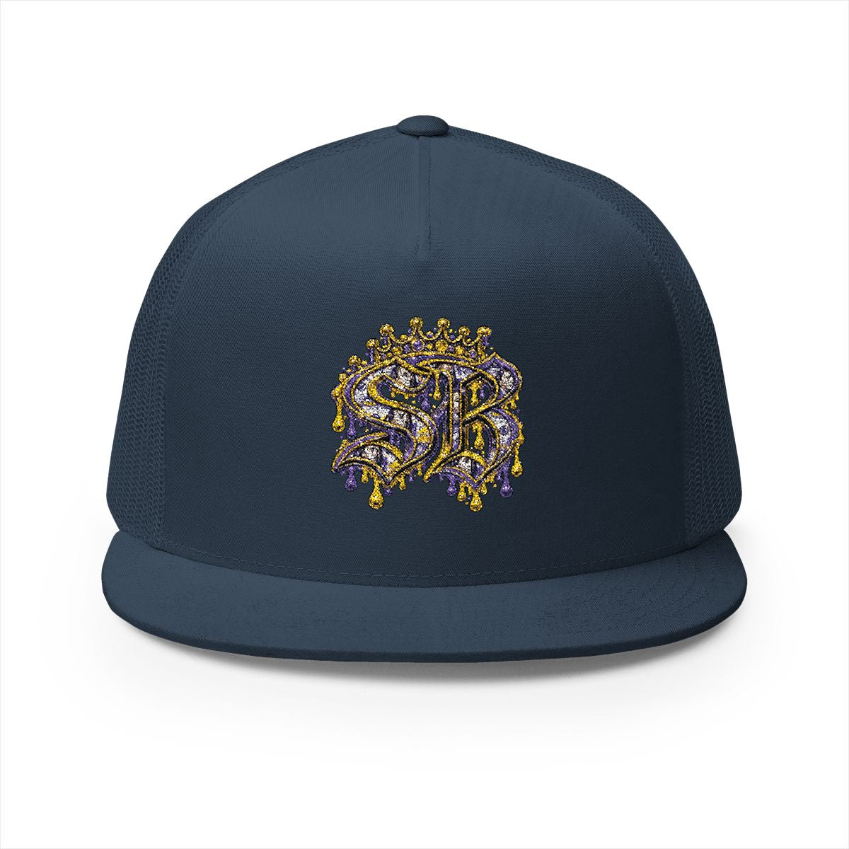 5 Panel Trucker Cap-BLUE AND YELLOW SB LOGO-SCUMMIEBEARZ™️
