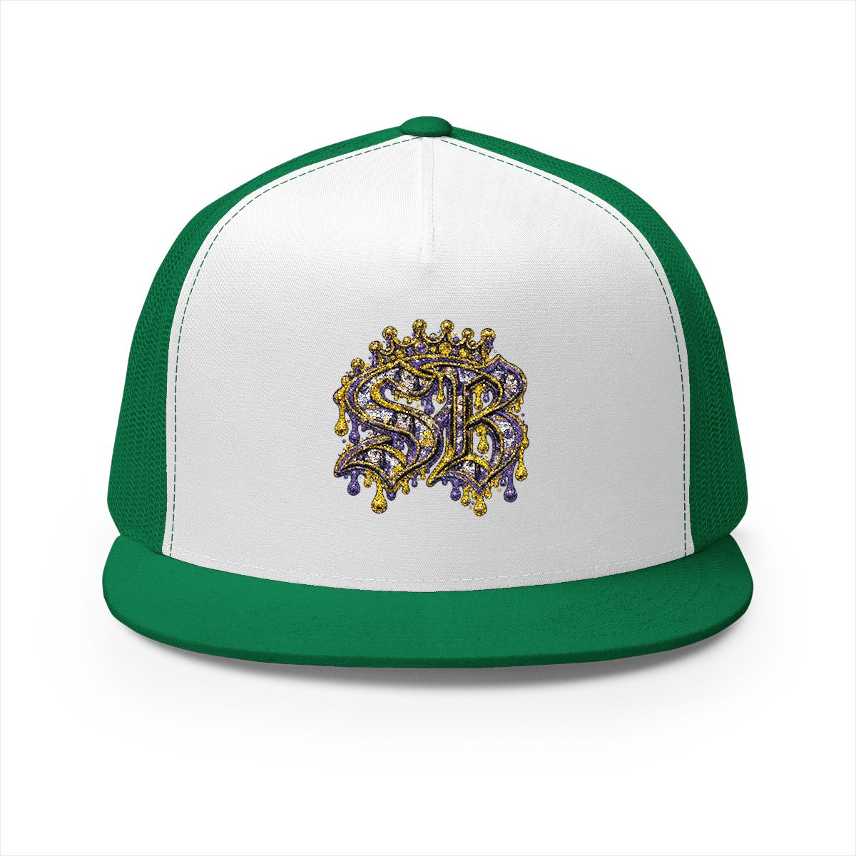 5 Panel Trucker Cap-BLUE AND YELLOW SB LOGO-SCUMMIEBEARZ™️