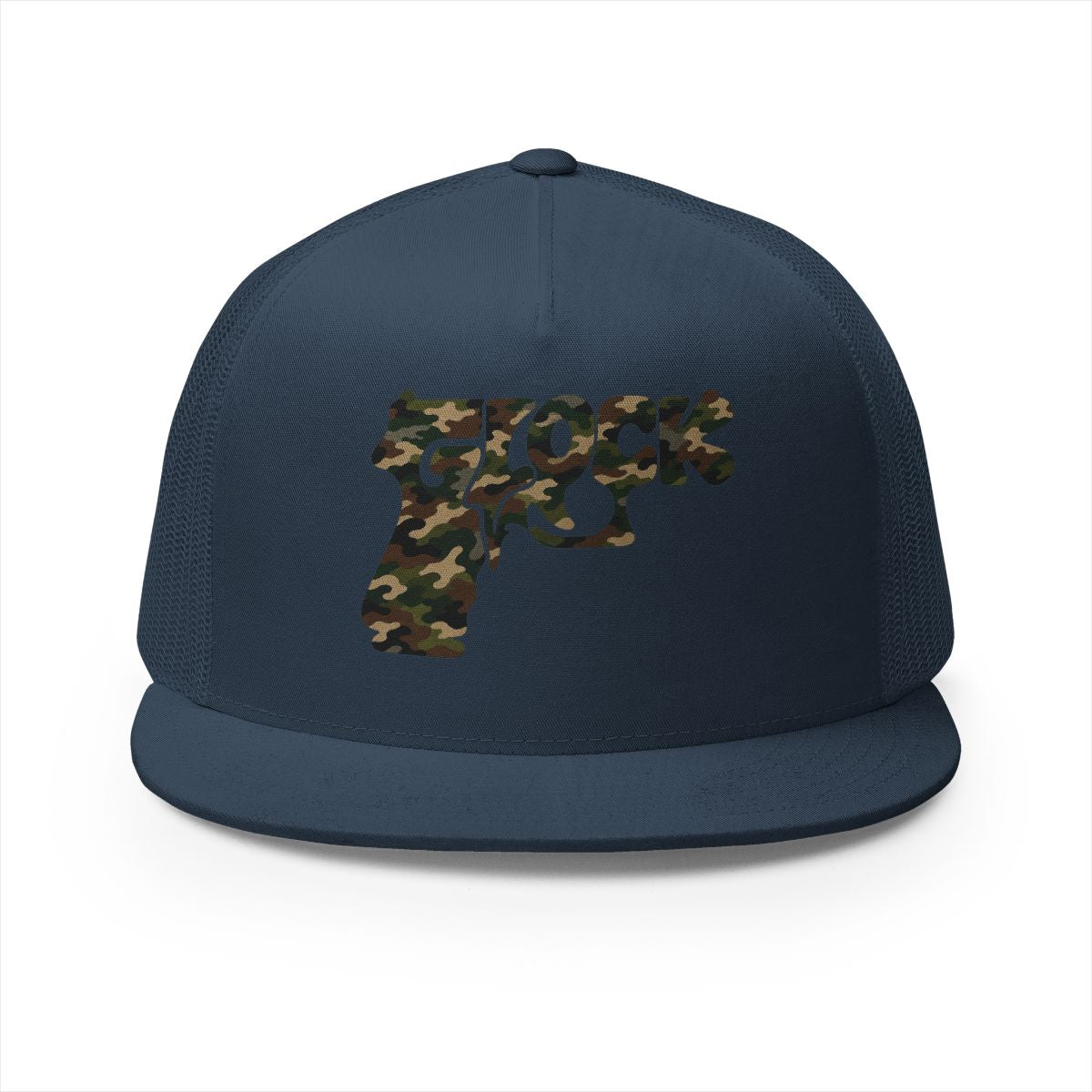 5 Panel Trucker Cap-CAMOUFLAGE GLOCK LOGO-SCUMMIEBEARZ™️