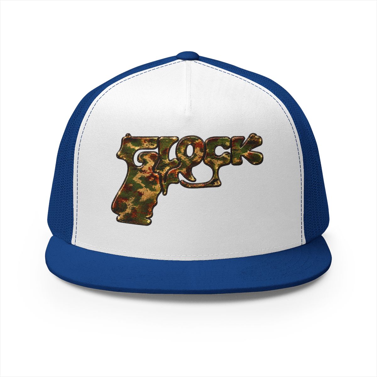 5 Panel Trucker Cap-CAMOUFLAGE GLOCK LOGO-SCUMMIEBEARZ™️