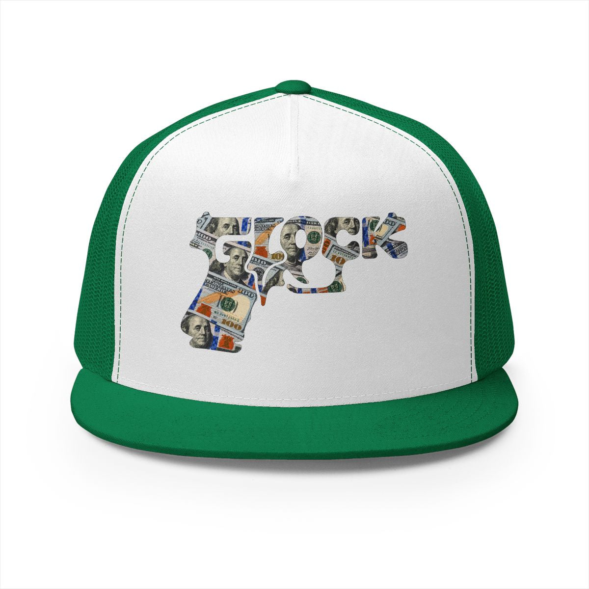 5 Panel Trucker Cap-MONEY GLOCK LOGO-SCUMMIEBEARZ™️