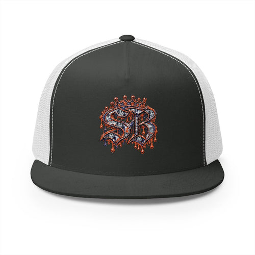 5 Panel Trucker Cap-ORANGE SB LOGO-SCUMMIEBEARZ™️