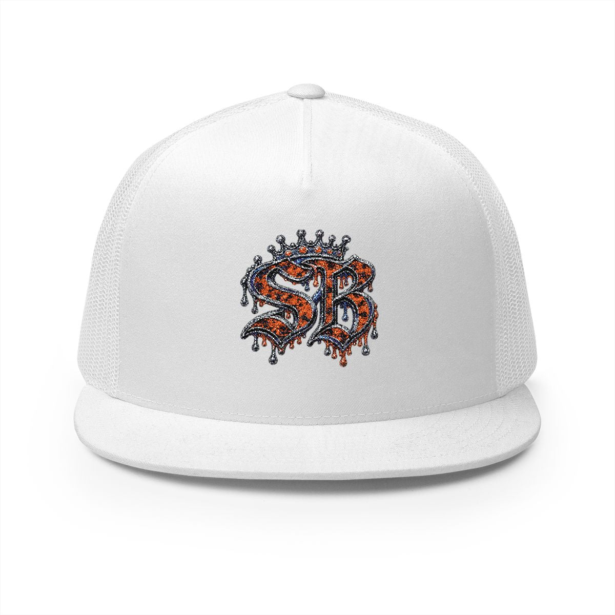 5 Panel Trucker Cap-ORANGE SB LOGO-SCUMMIEBEARZ™️