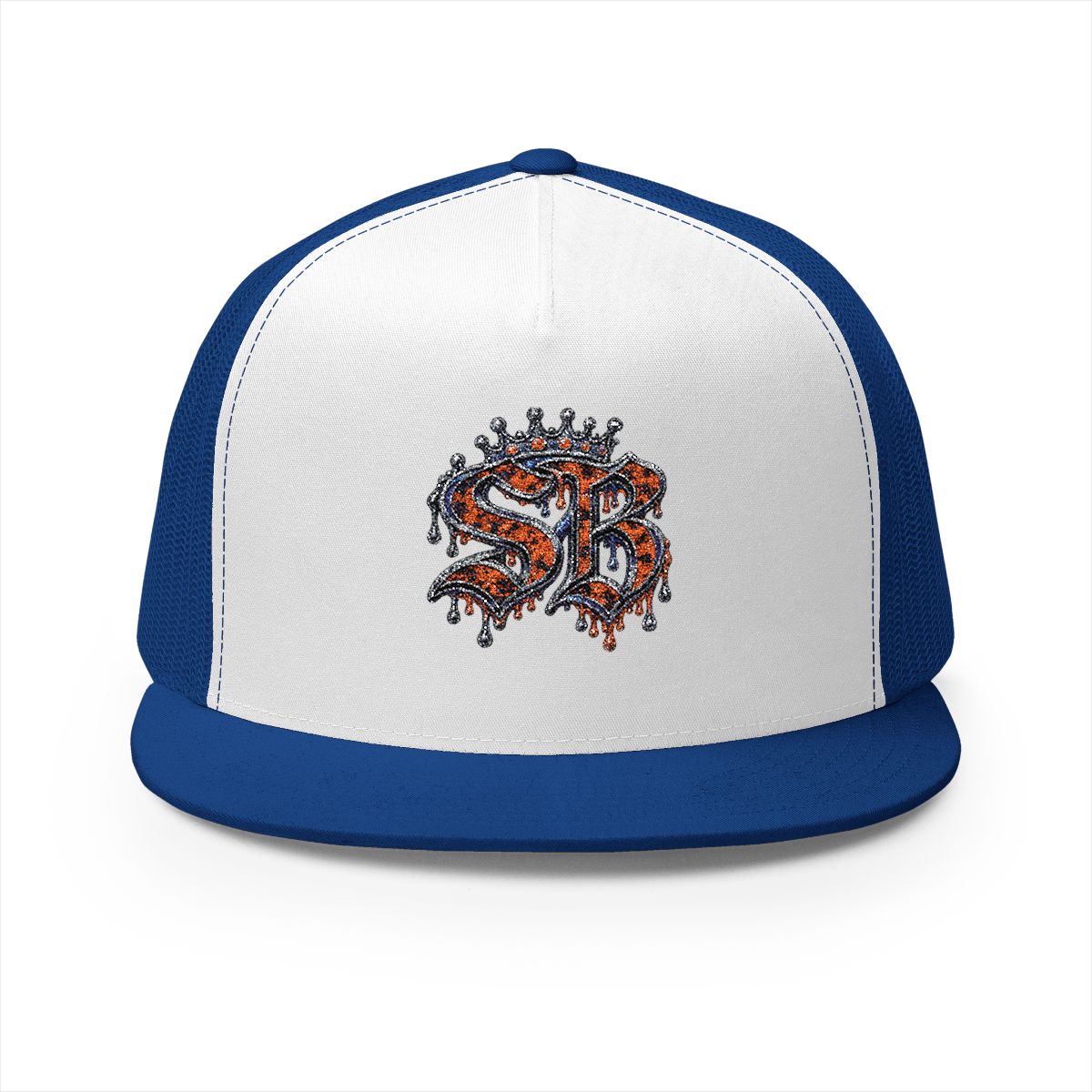 5 Panel Trucker Cap-ORANGE SB LOGO-SCUMMIEBEARZ™️