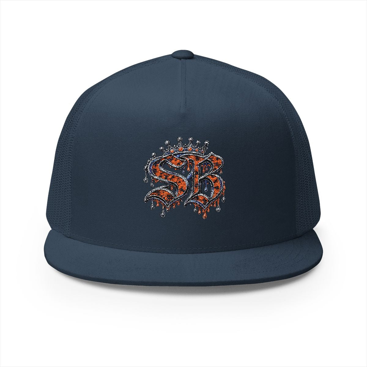 5 Panel Trucker Cap-ORANGE SB LOGO-SCUMMIEBEARZ™️