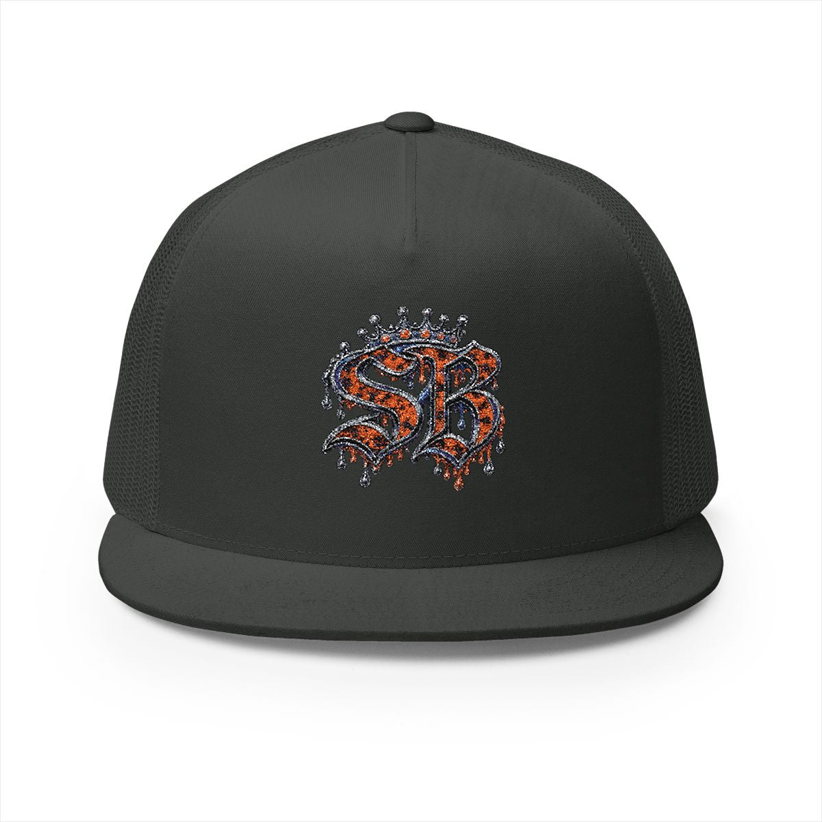 5 Panel Trucker Cap-ORANGE SB LOGO-SCUMMIEBEARZ™️