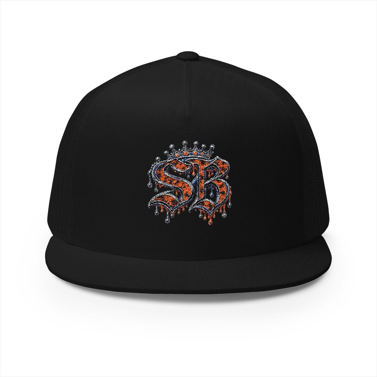 5 Panel Trucker Cap-ORANGE SB LOGO-SCUMMIEBEARZ™️