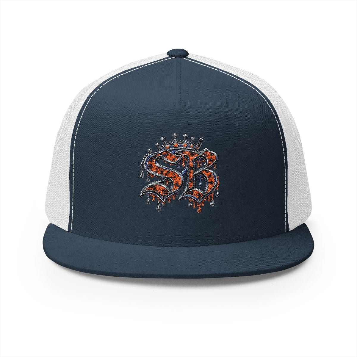 5 Panel Trucker Cap-ORANGE SB LOGO-SCUMMIEBEARZ™️