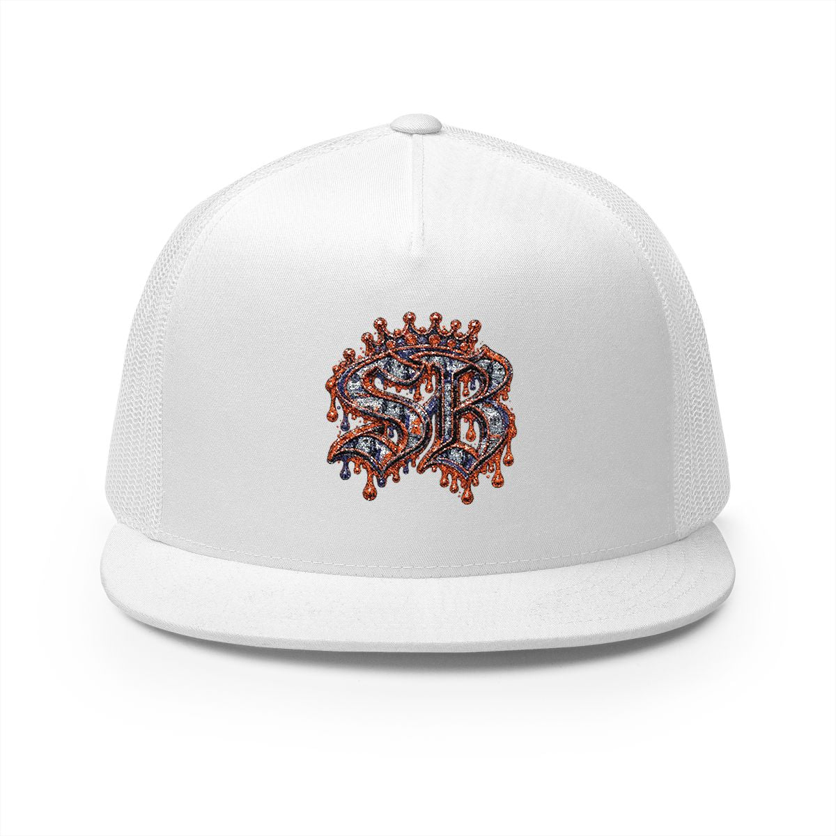 5 Panel Trucker Cap-ORANGE SB LOGO-SCUMMIEBEARZ™️