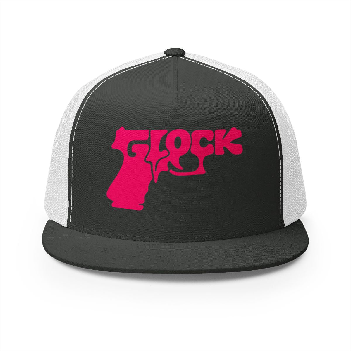 5 Panel Trucker Cap-PINK GLOCK LOGO-SCUMMIEBEARZ™️