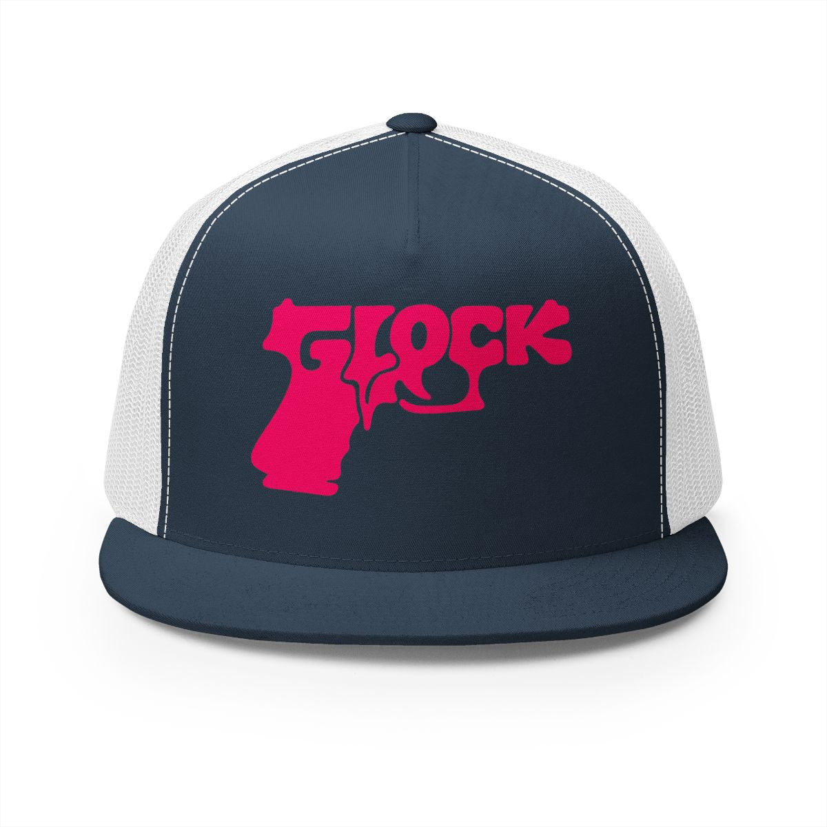 5 Panel Trucker Cap-PINK GLOCK LOGO-SCUMMIEBEARZ™️
